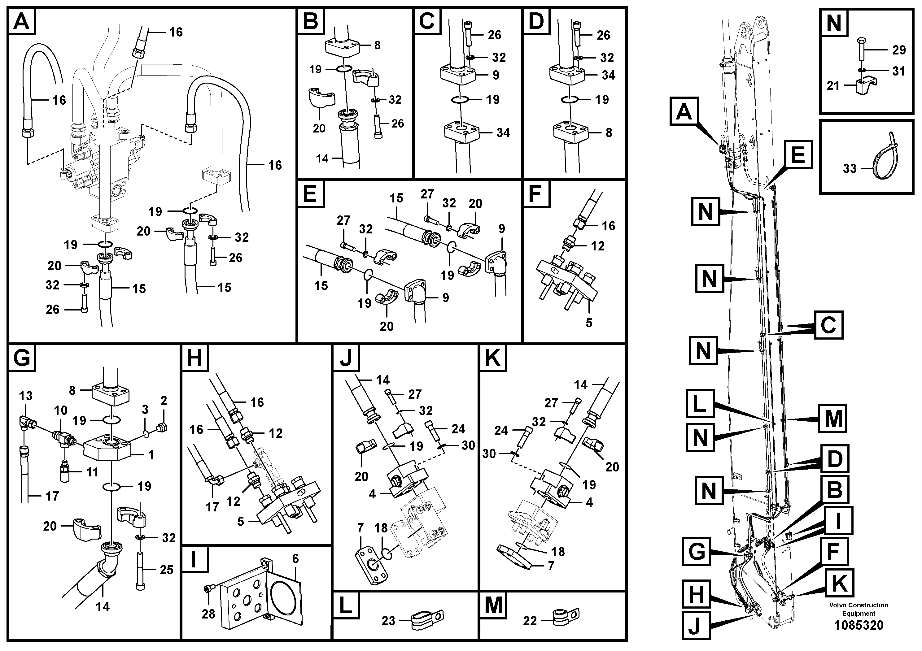 Timing gear casing VOE15801014 VOLVO