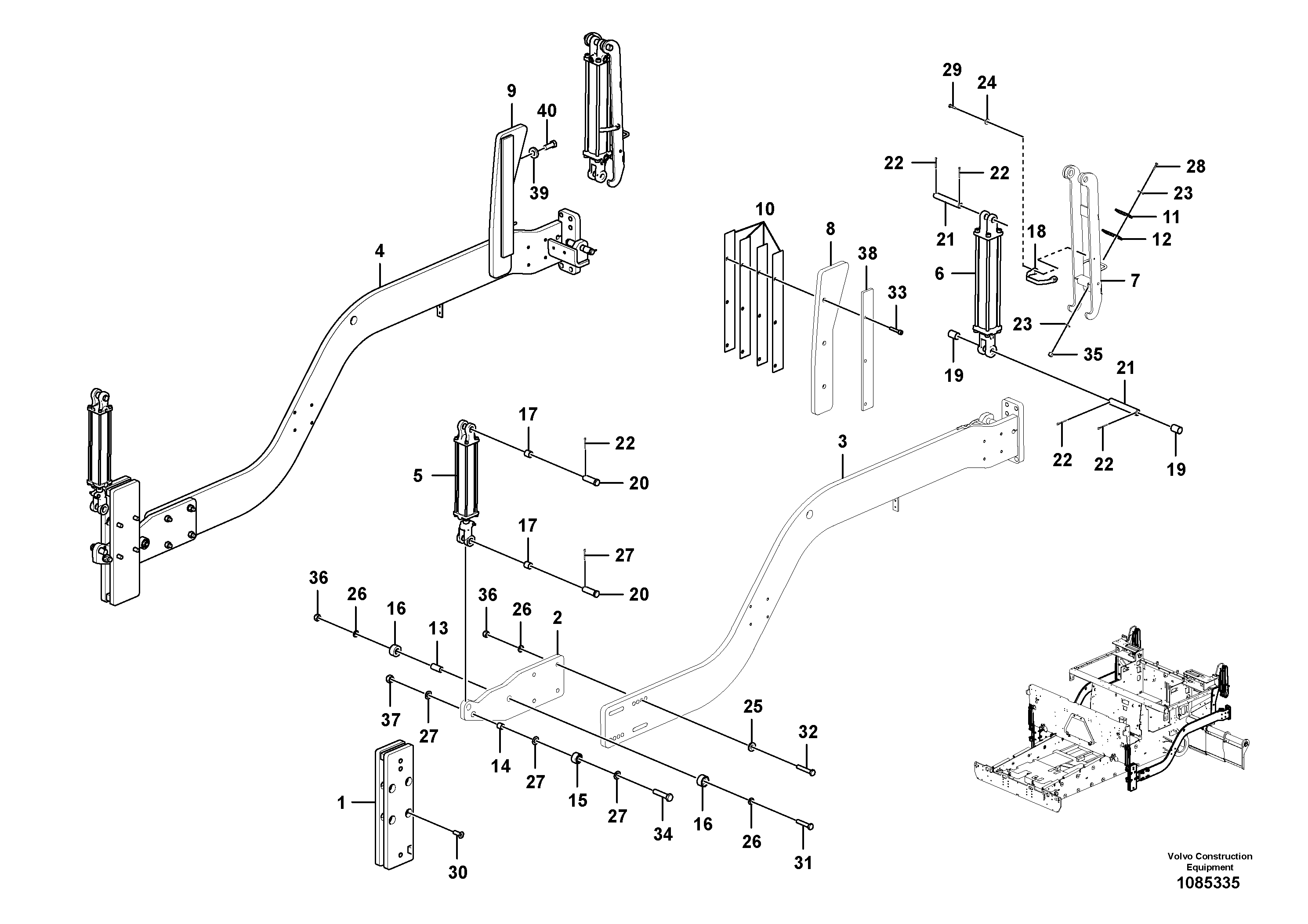 Hydraulic system, P4 RM46682274 VOLVO