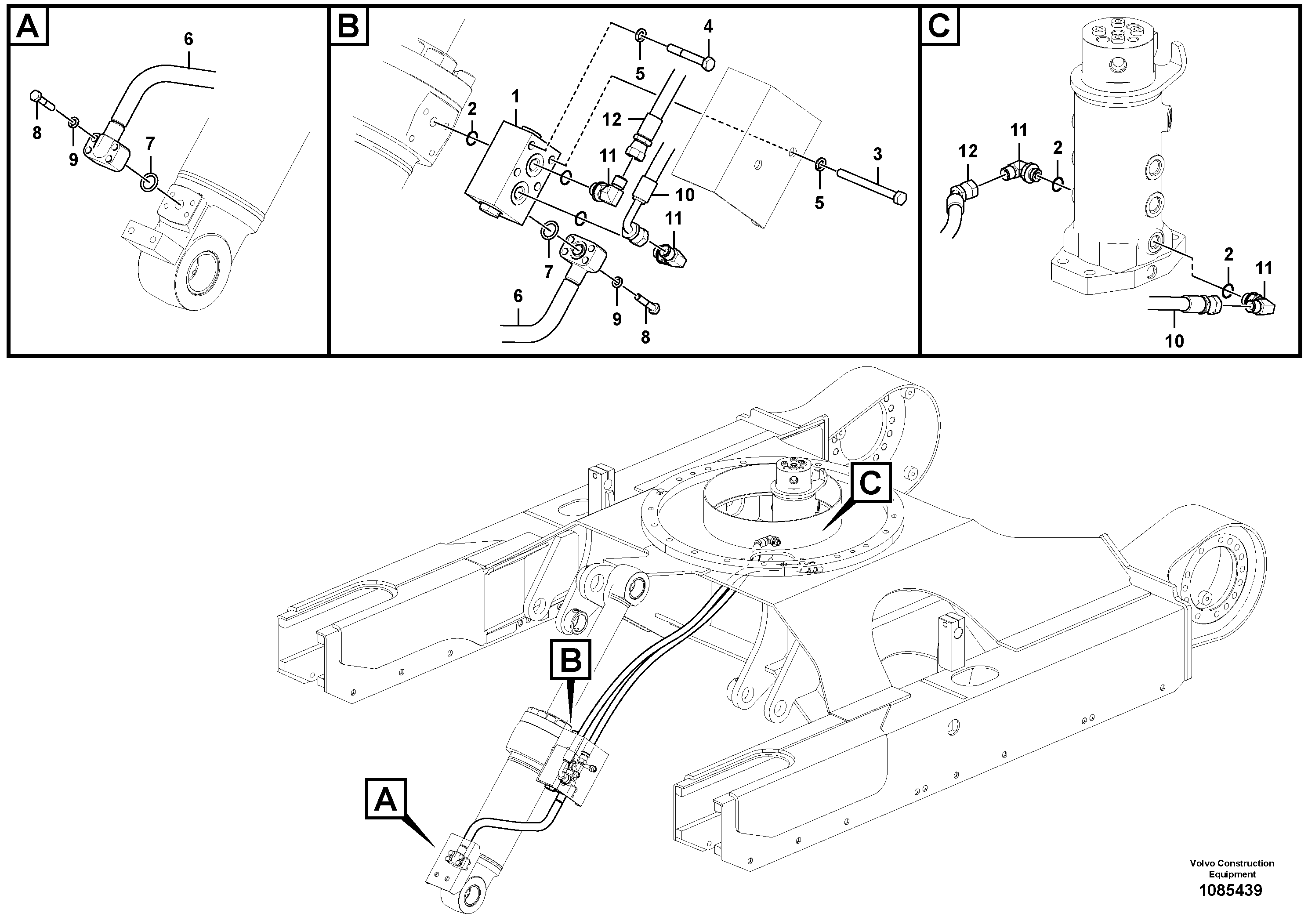 Mounting rail VOE997445 VOLVO