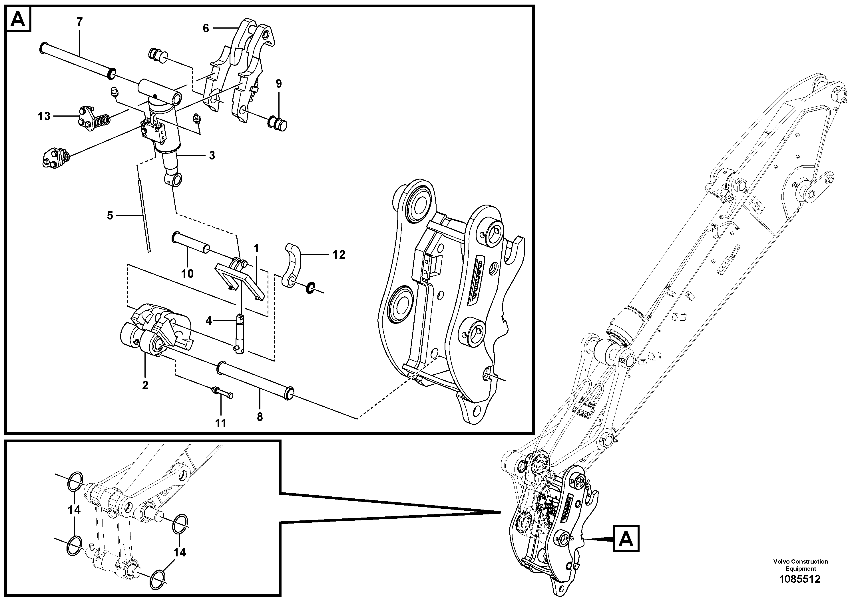 Timing gear casing VOE14687277 VOLVO