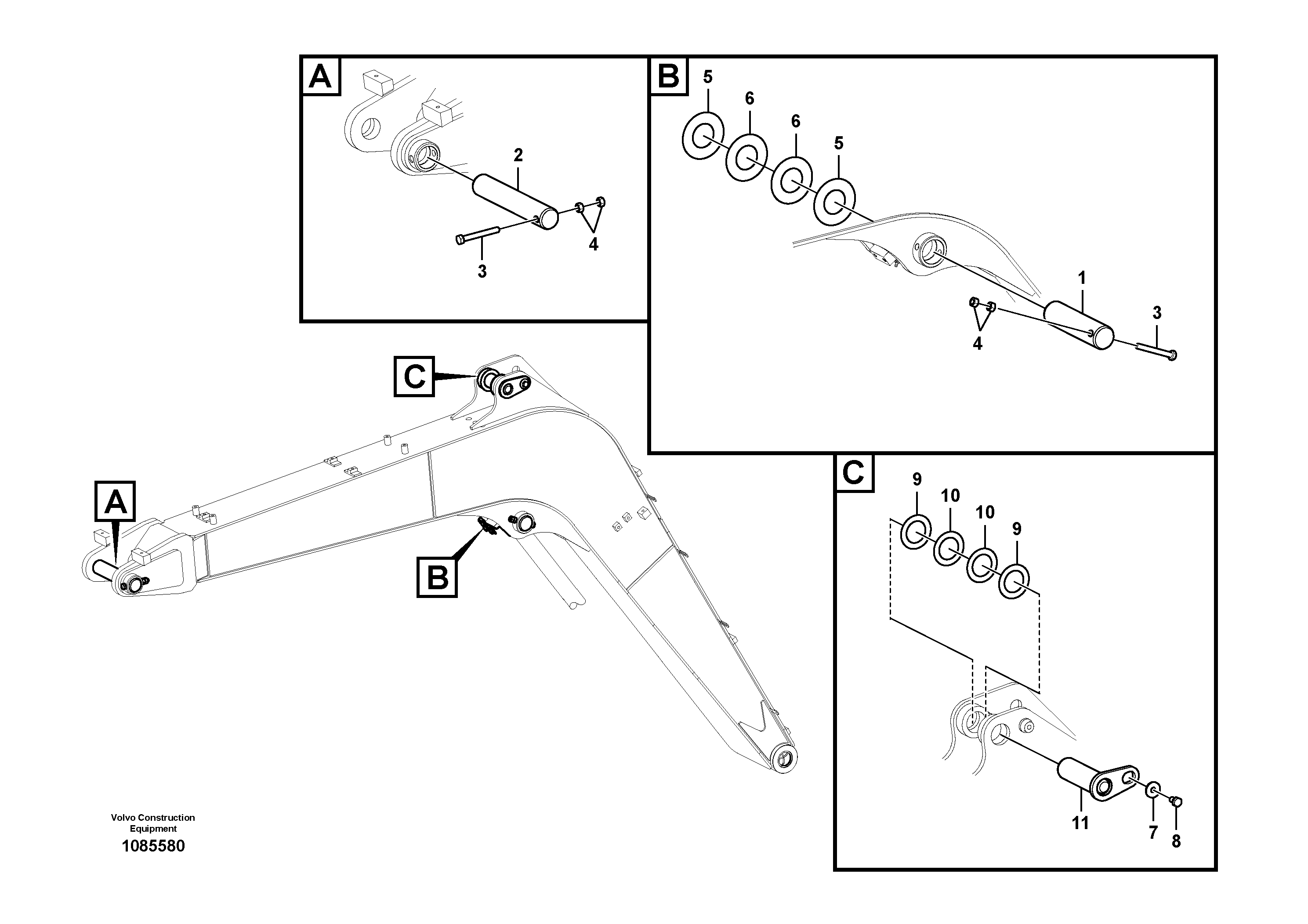 Mounting rail VOE997951 VOLVO