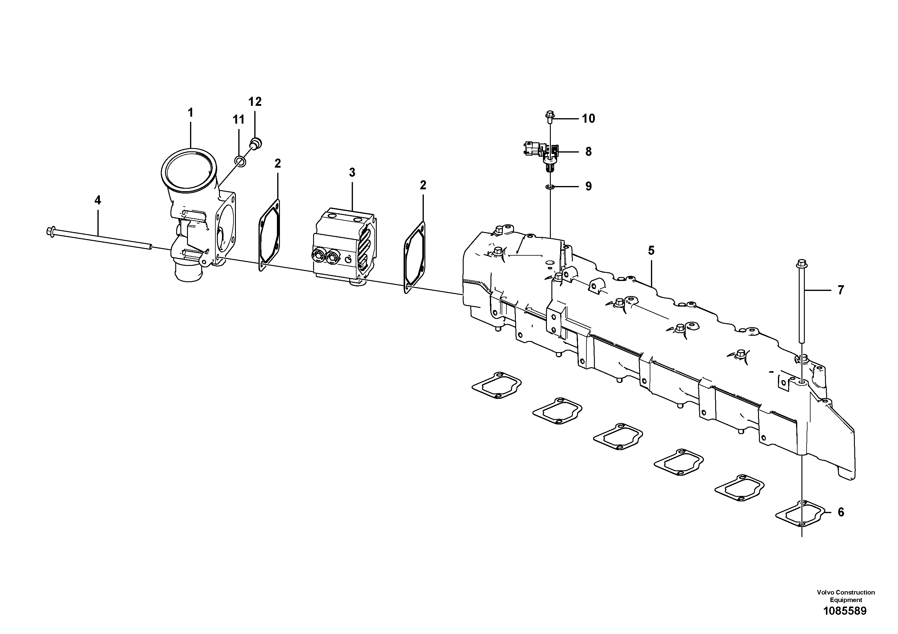 Charge Air Pipe VOE22303494 VOLVO
