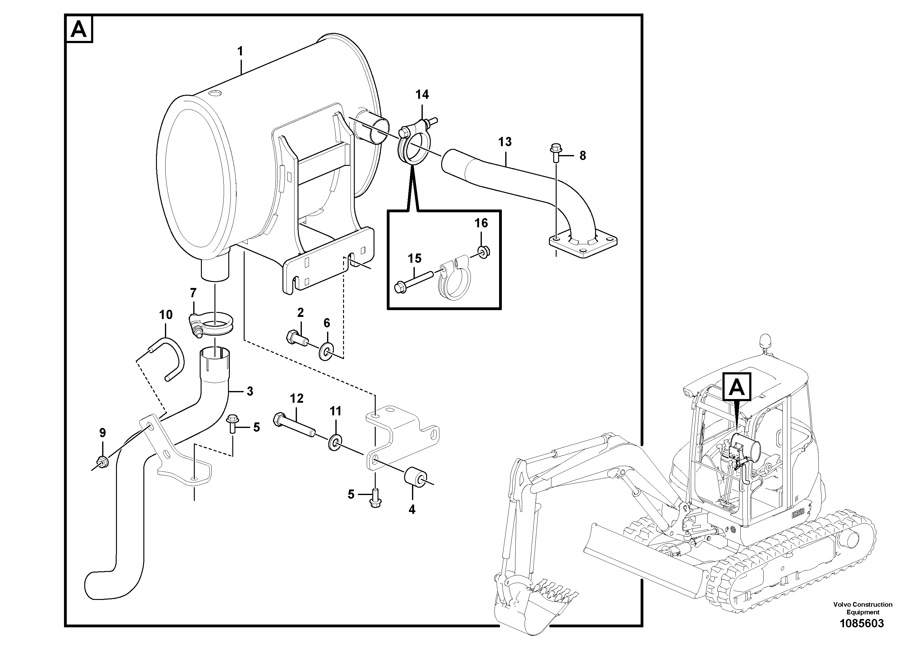 Axle Casing VOE15691502 VOLVO