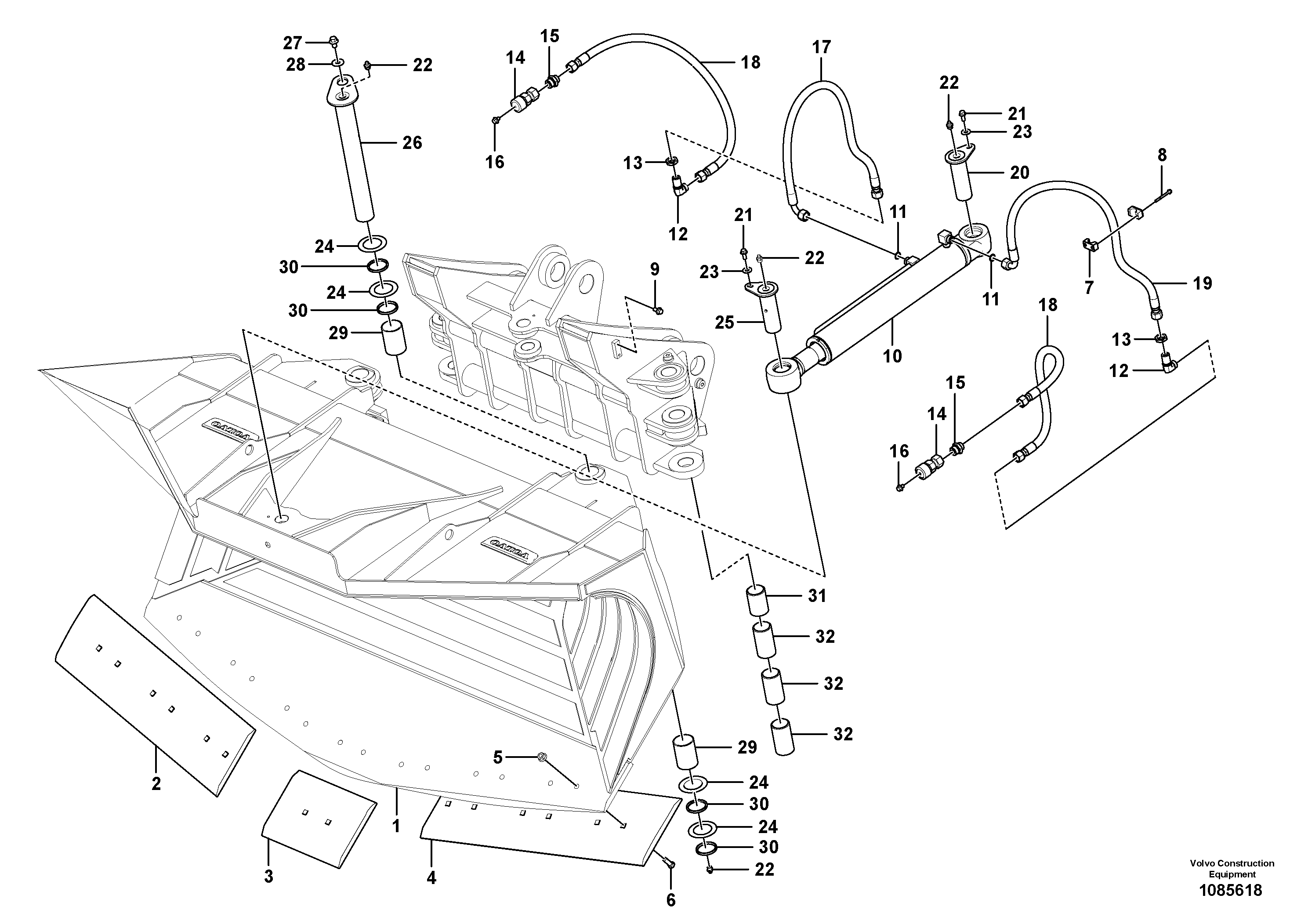 Ball washer VOE16036115 VOLVO