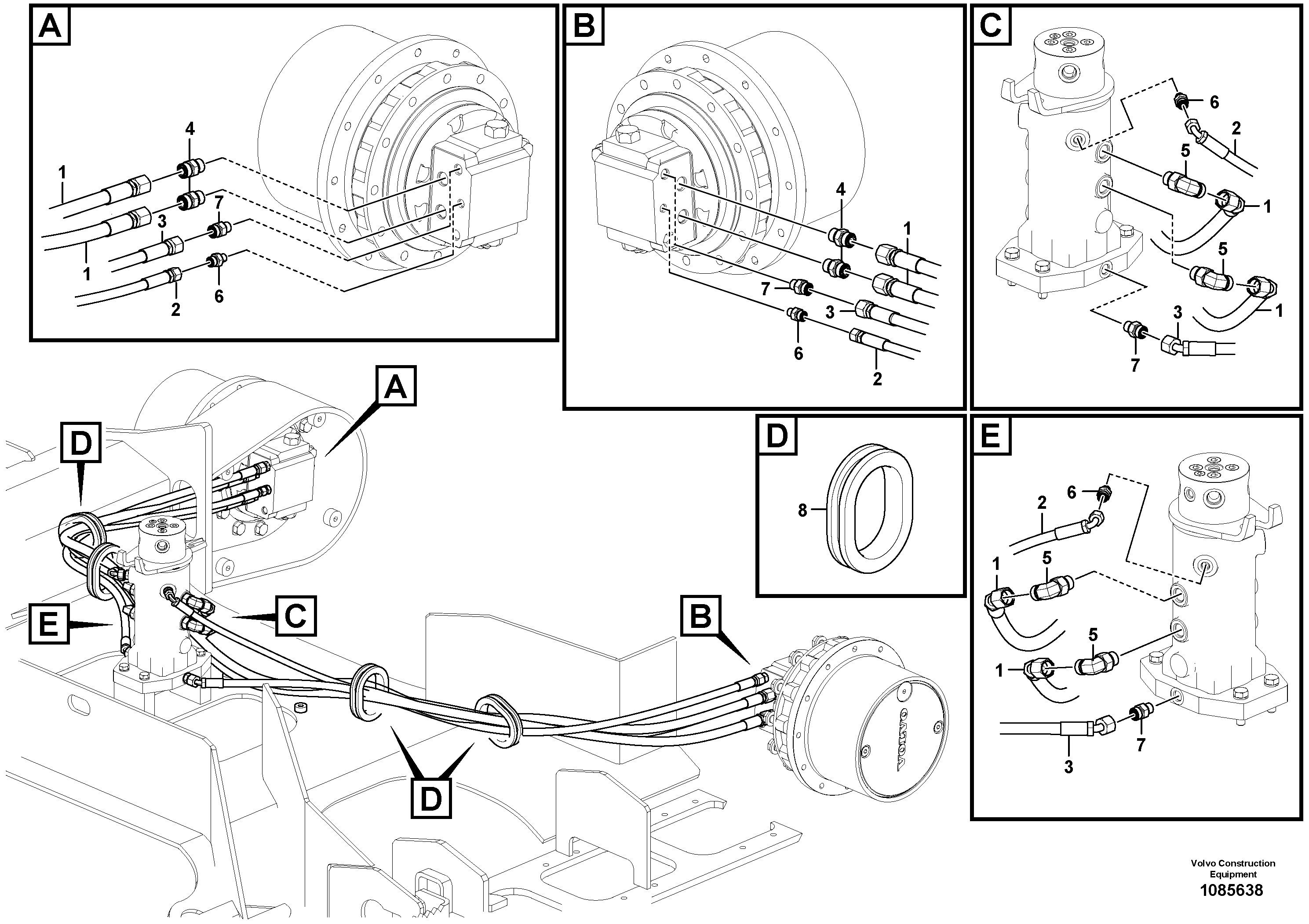 Timing gear casing VOE14704922 VOLVO