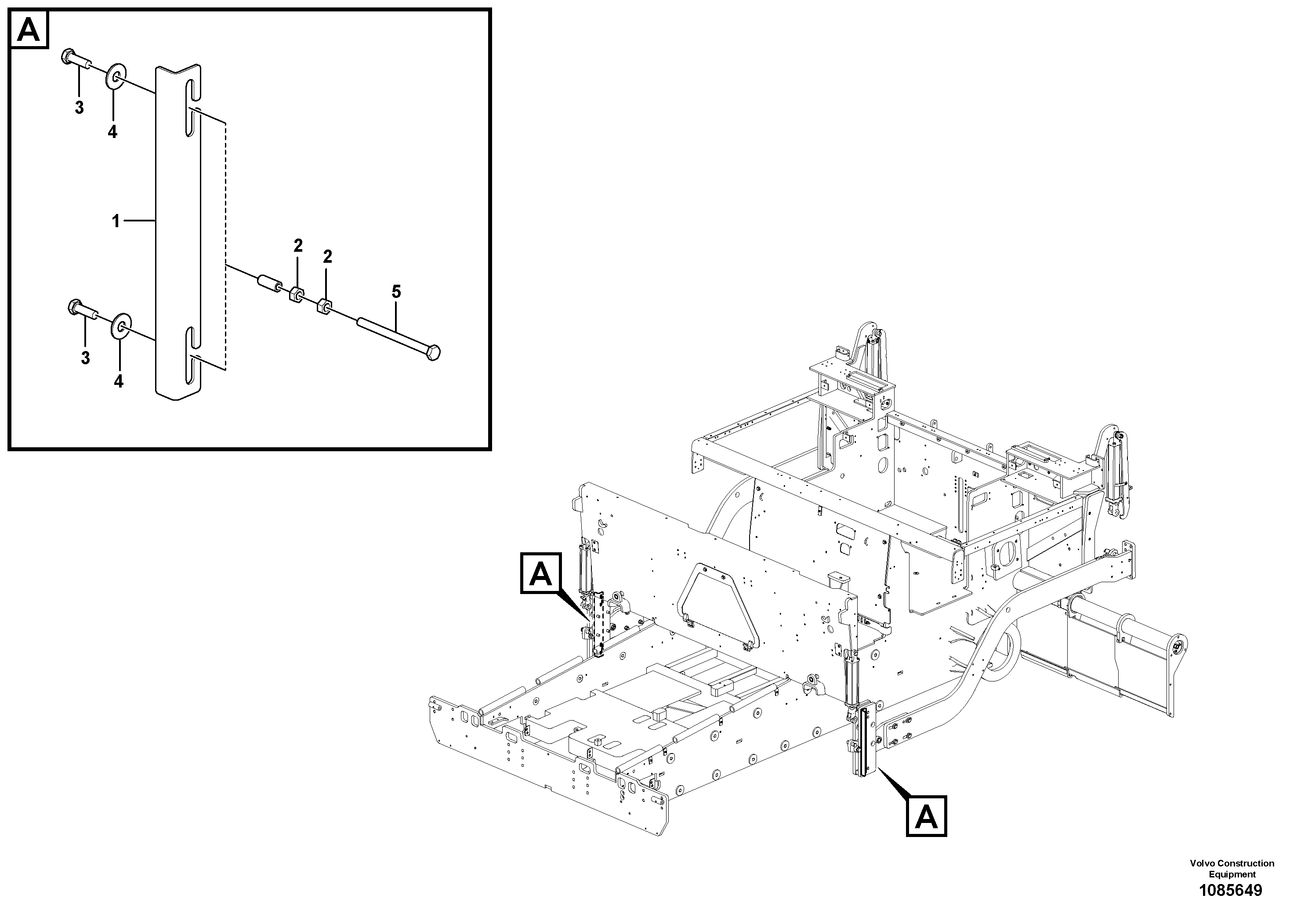 Seat frame VOE12820318 VOLVO