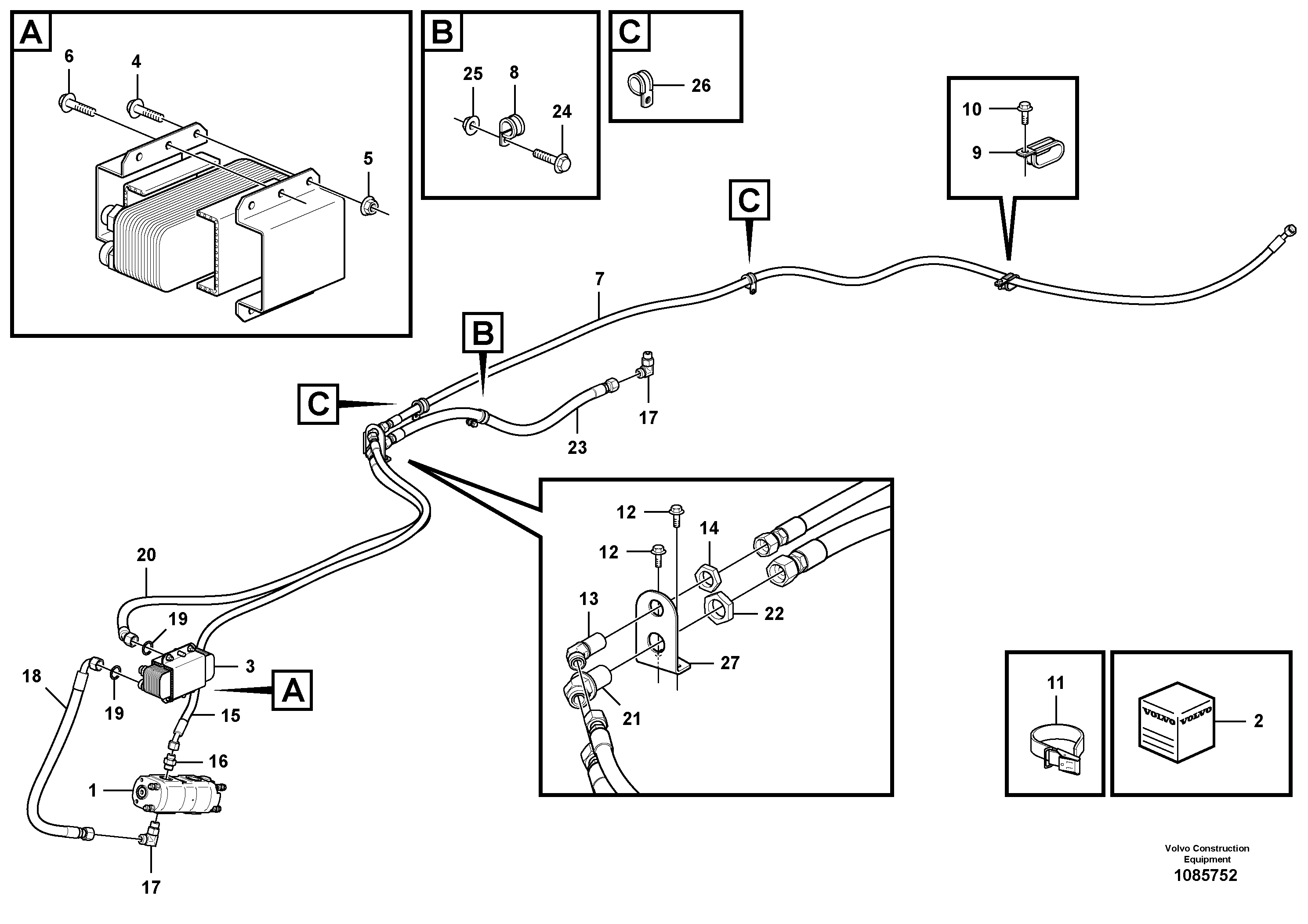 Hose assembly VOE30685174 VOLVO