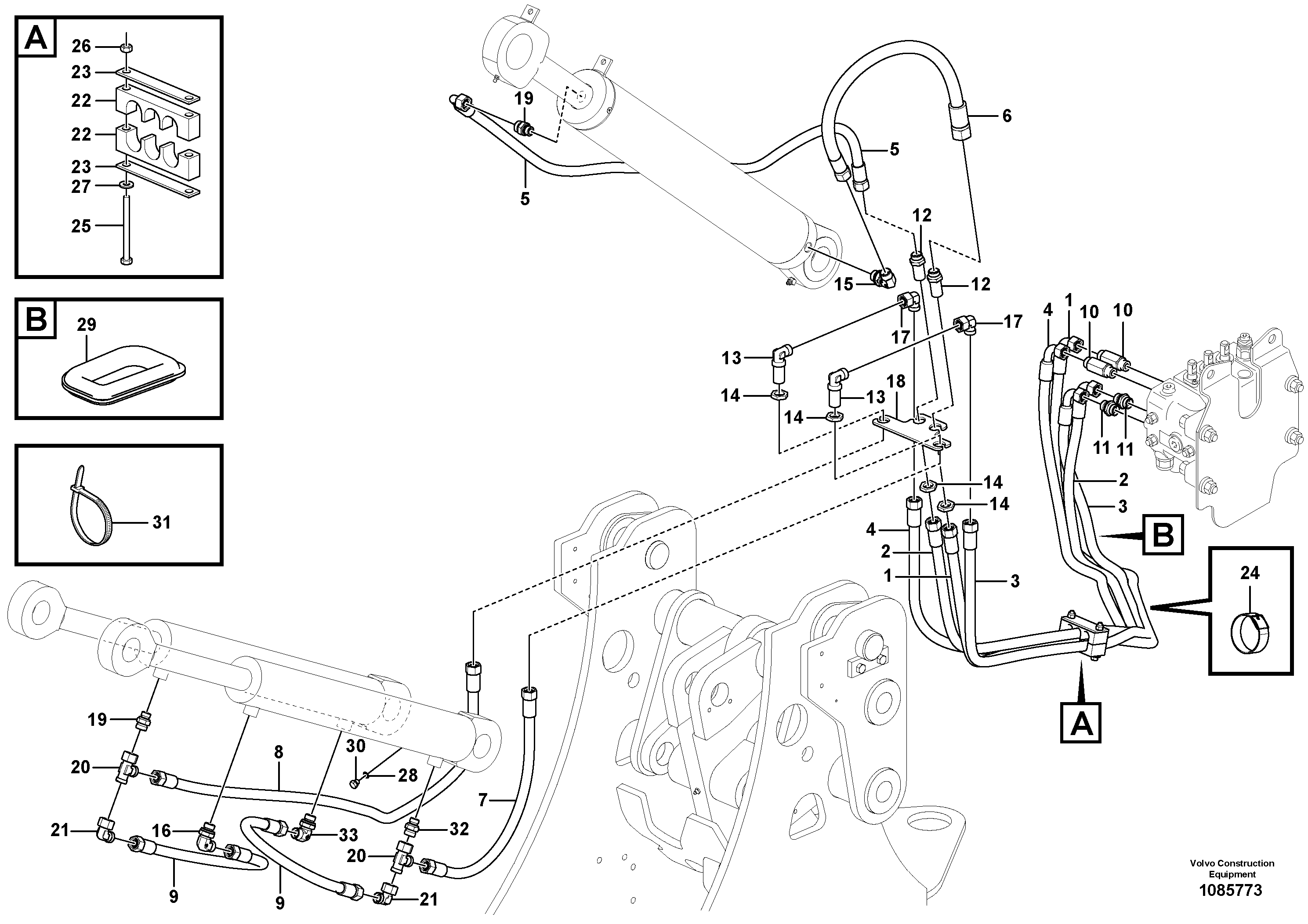 Timing gear casing VOE15232420 VOLVO