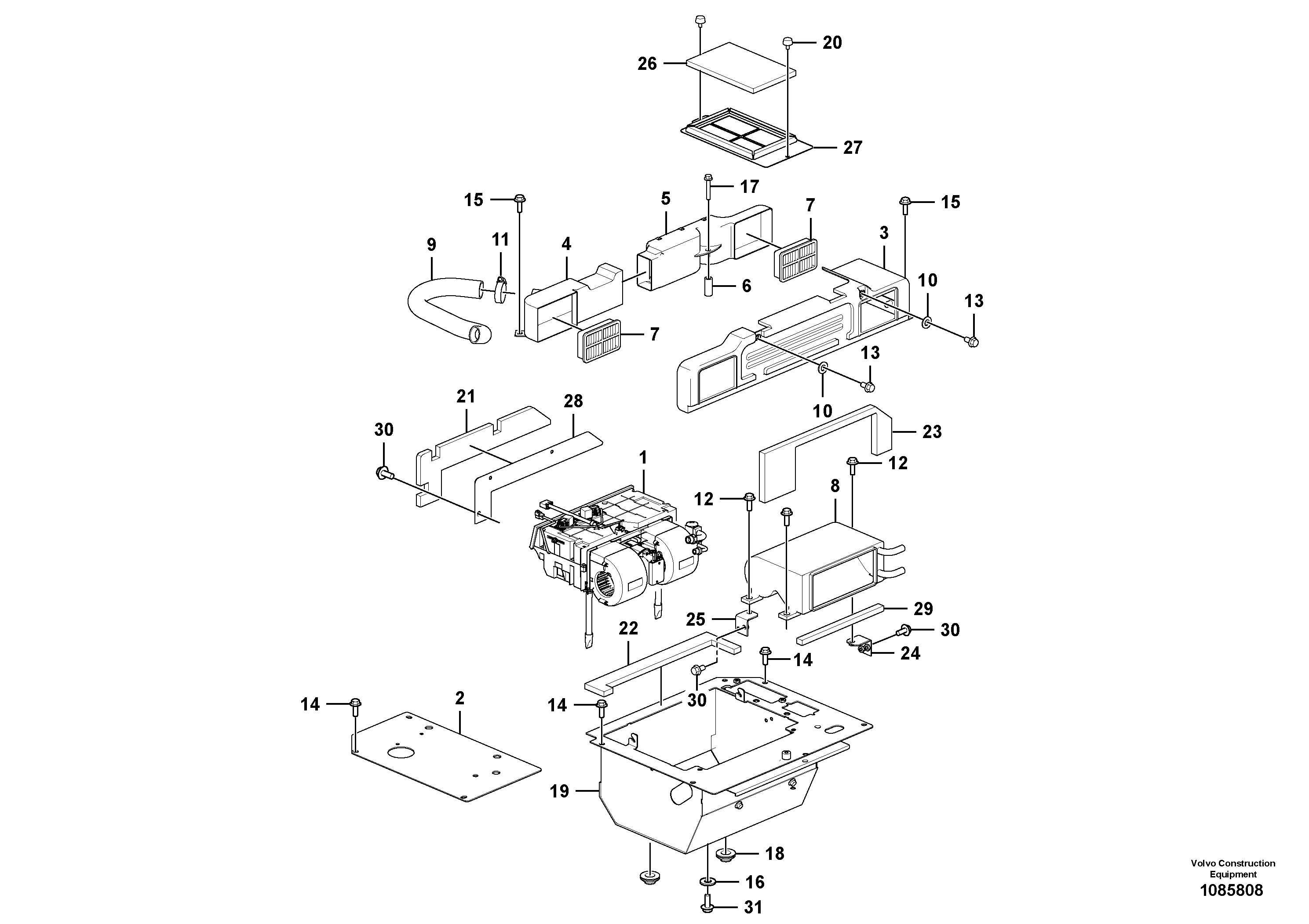 Seat frame VOE14711641 VOLVO