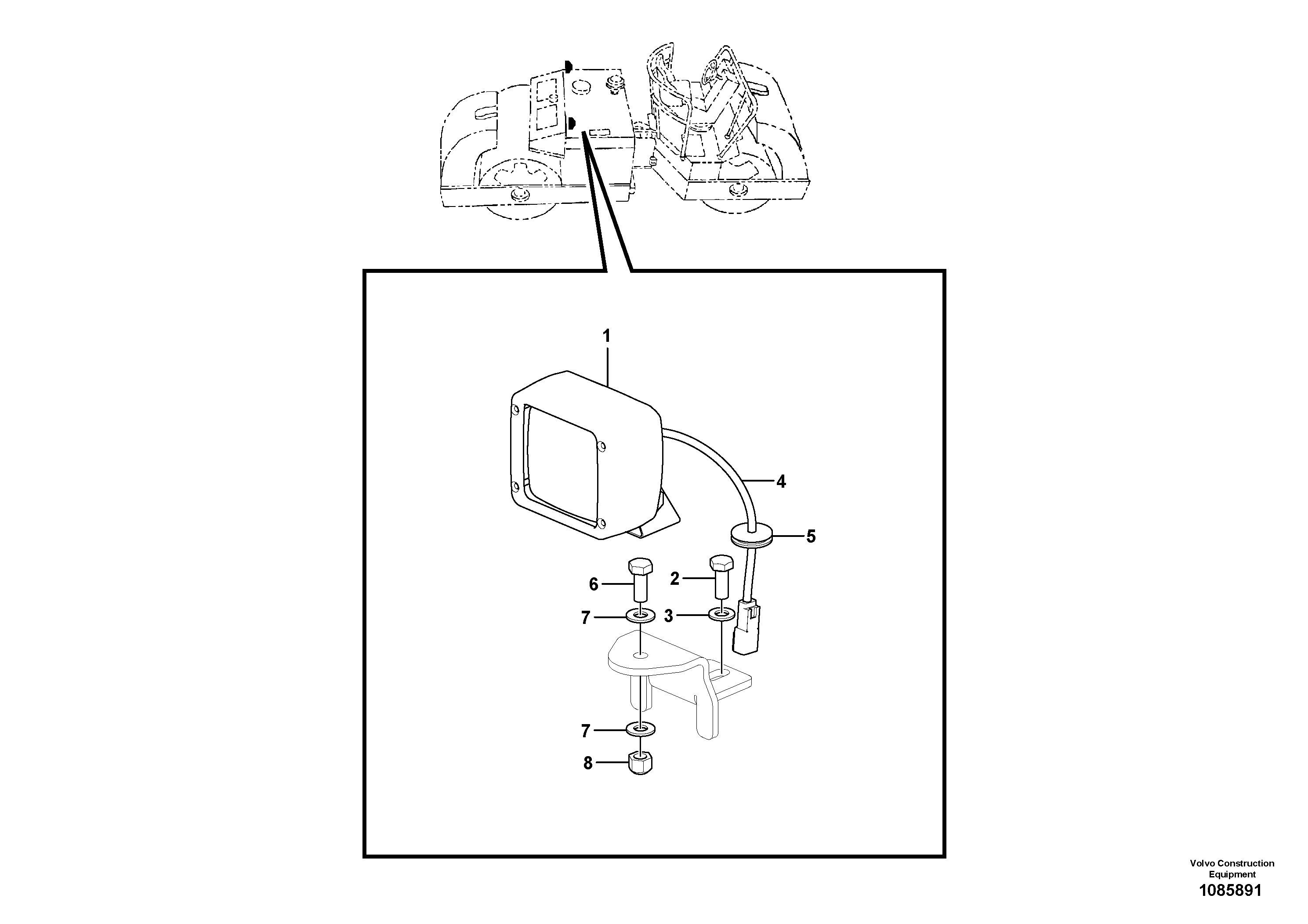 Alternator Bracket VOE12807488 VOLVO
