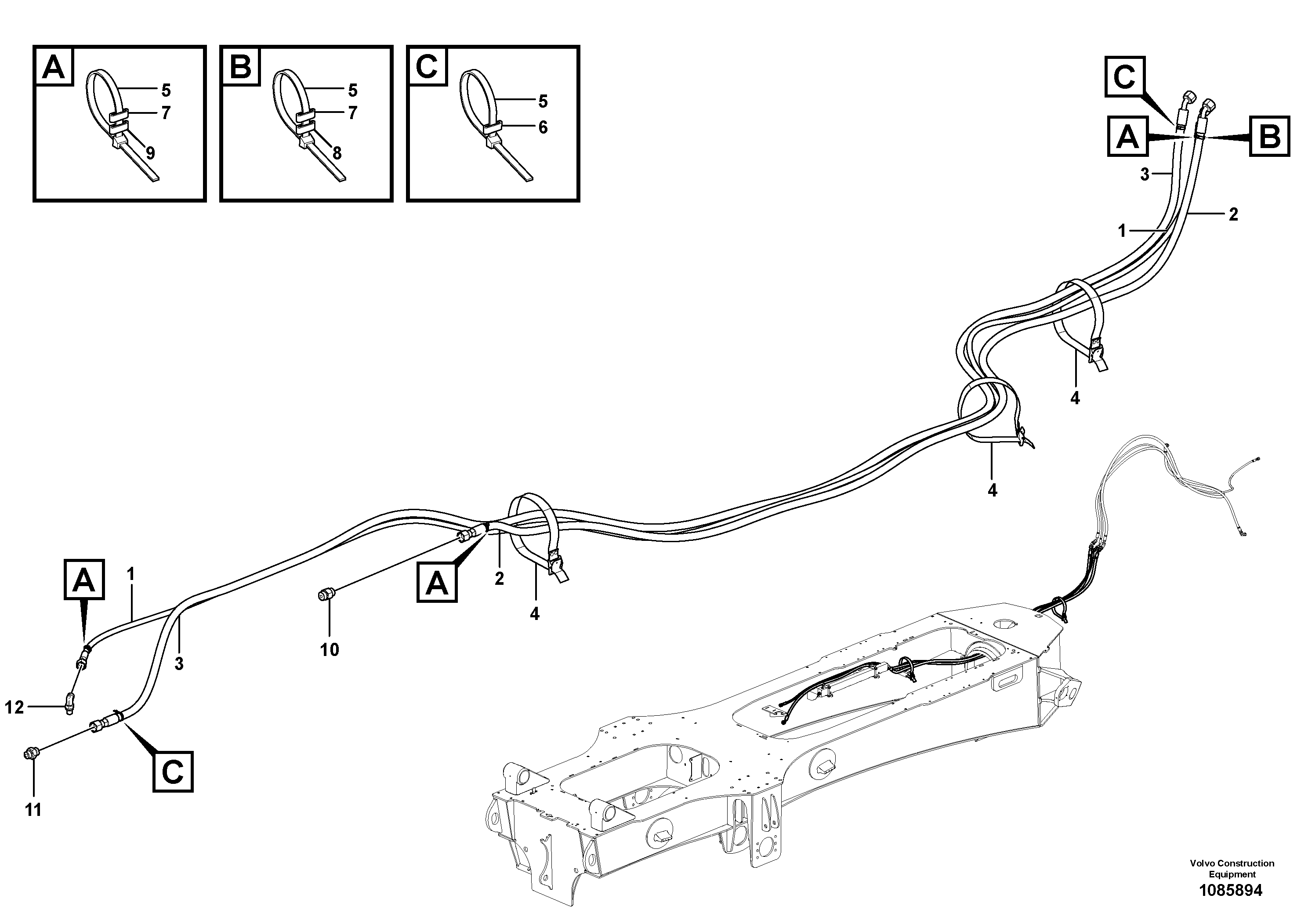 Hose assembly VOE16254675 VOLVO
