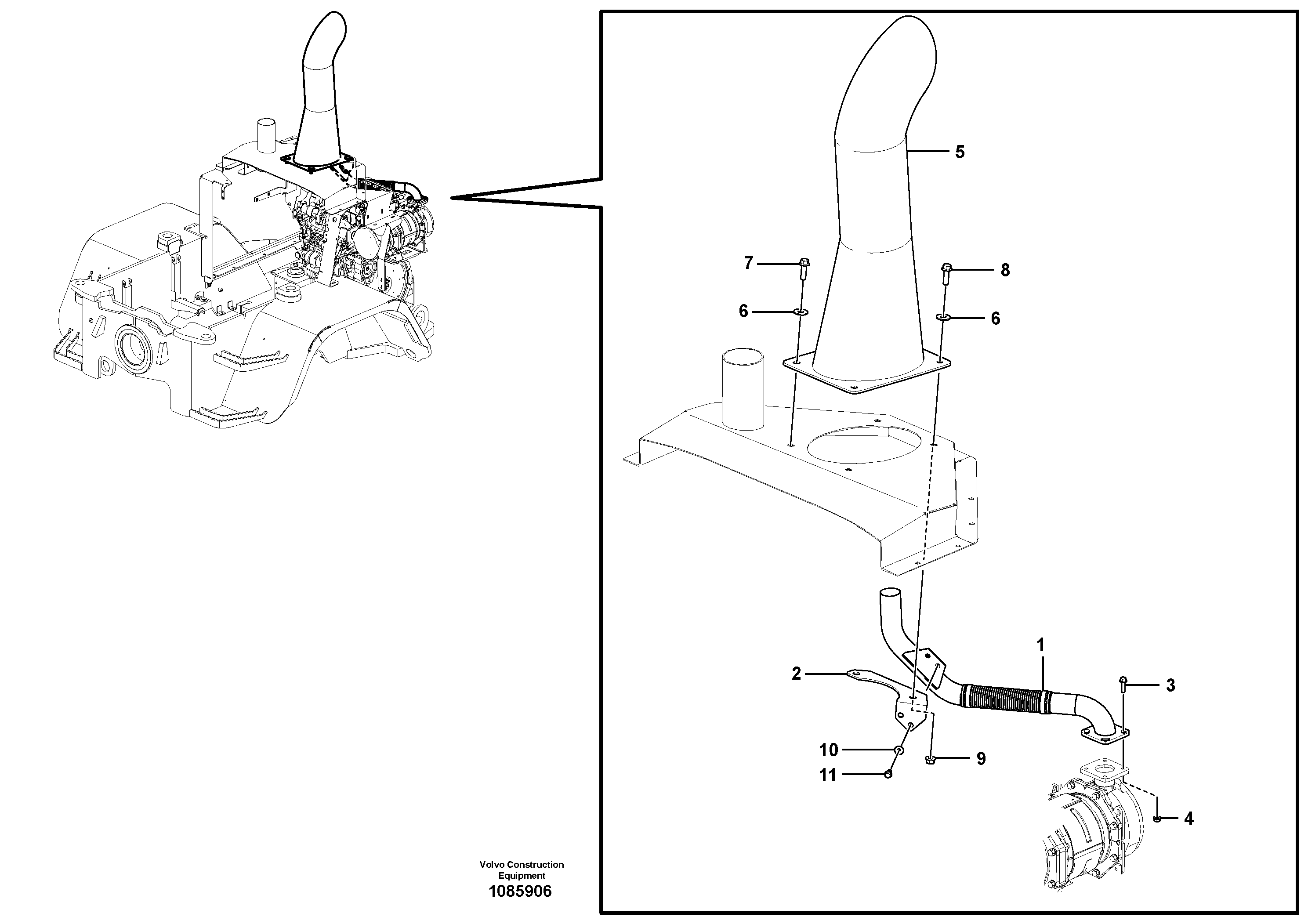 Exhaust Pipe TEL/VOE15238116 VOLVO