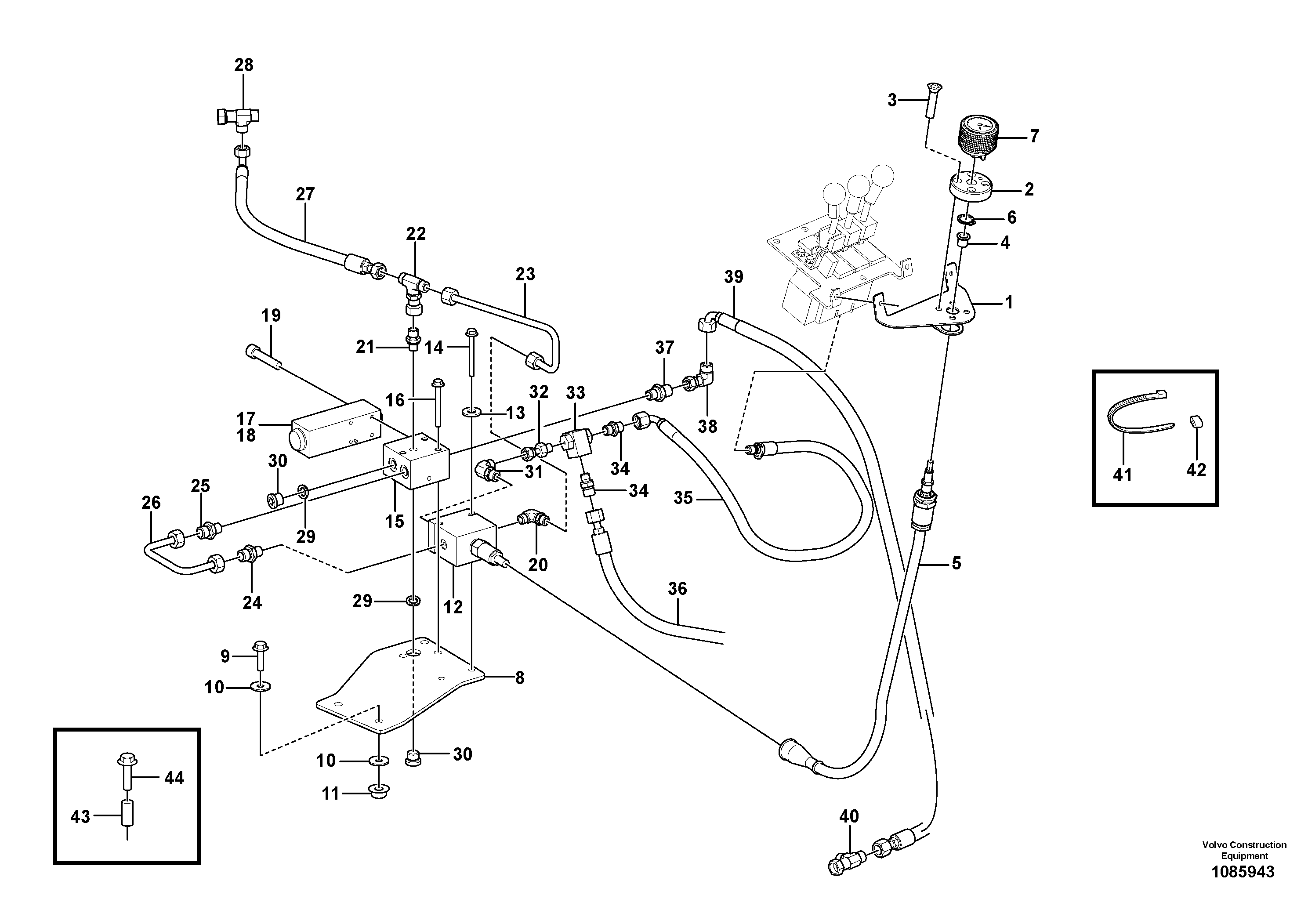 Seat frame VOE17235444 VOLVO