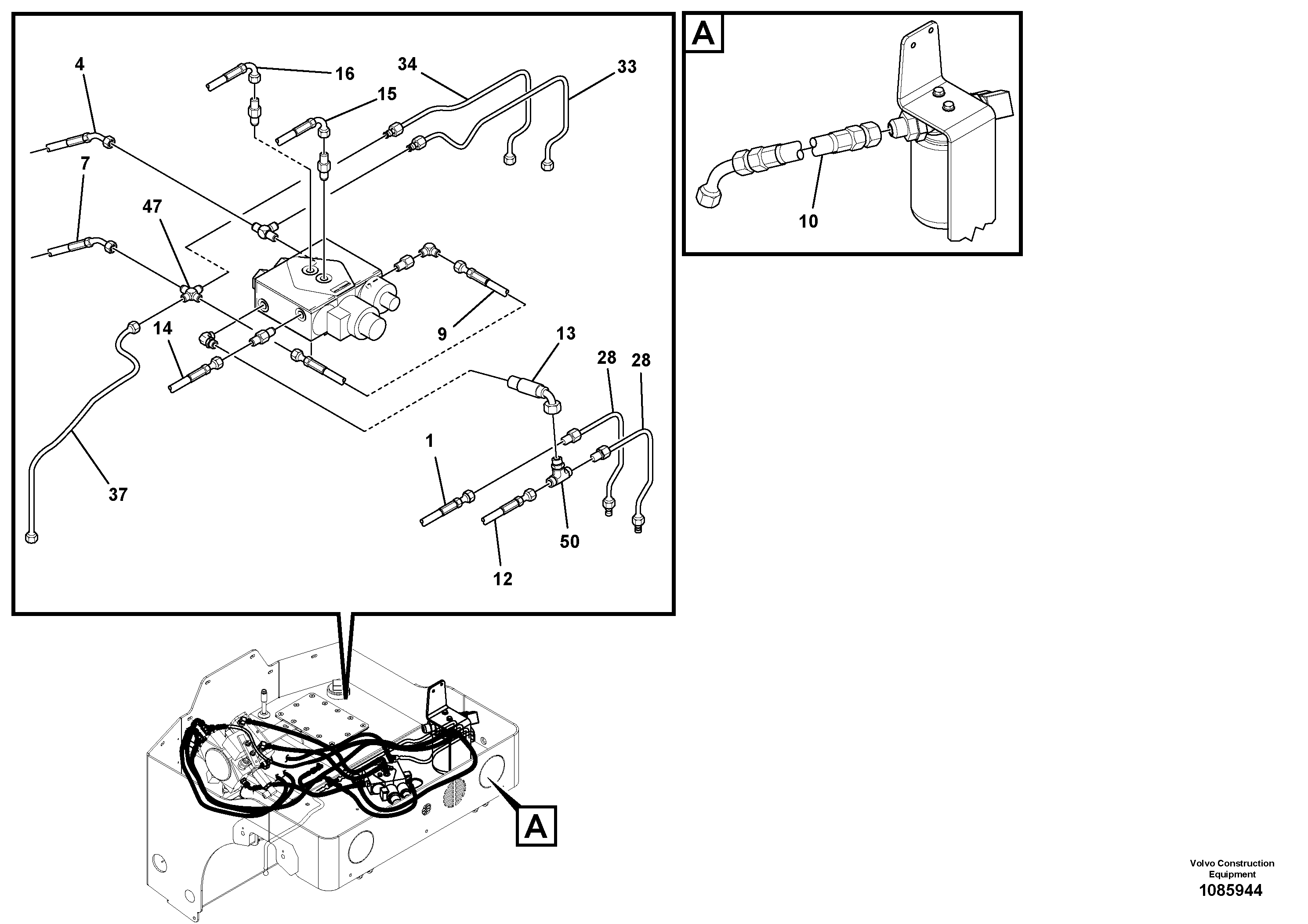 Fuel miser valve VOE12767794 VOLVO