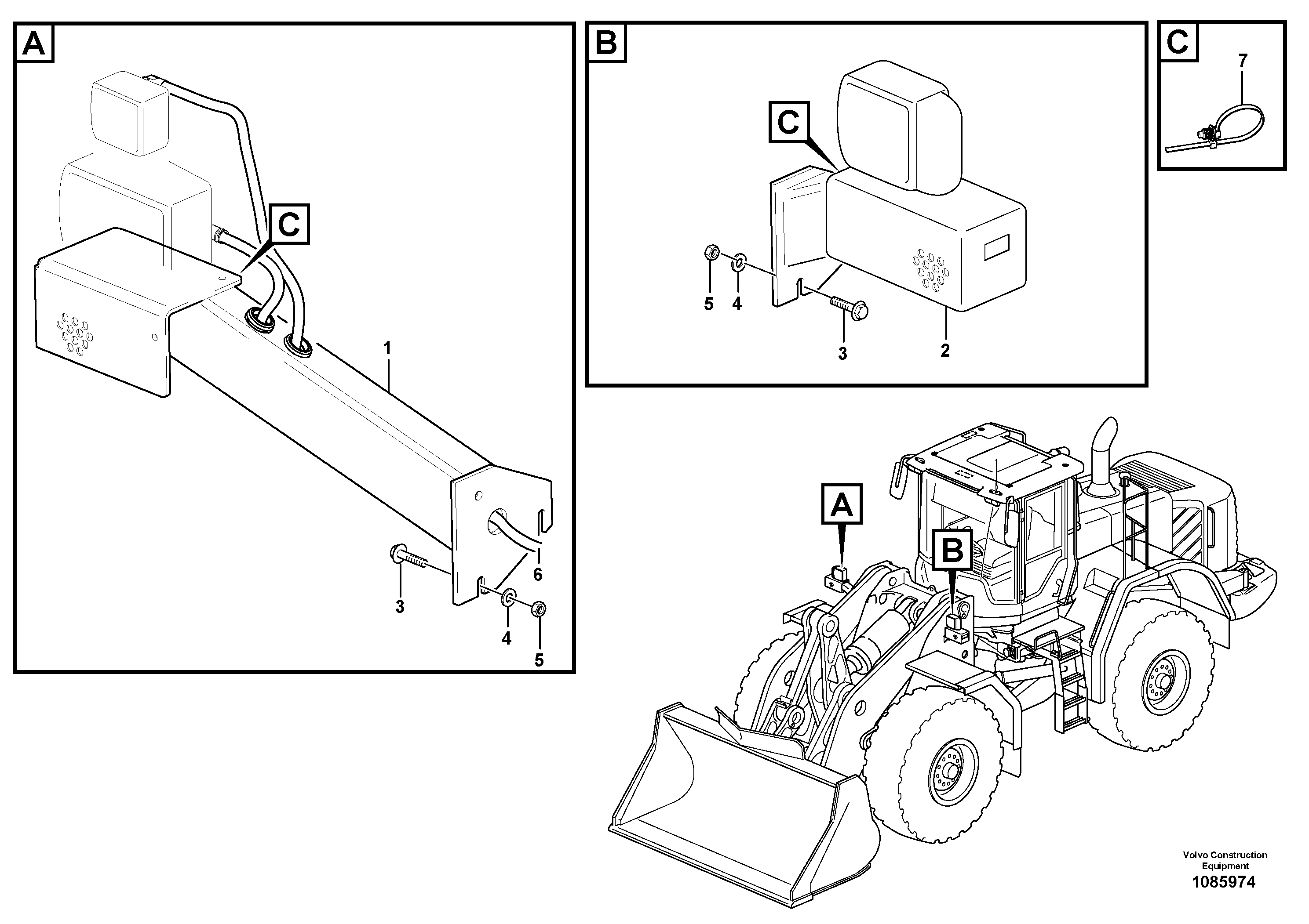 Seat frame VOE16888366 VOLVO