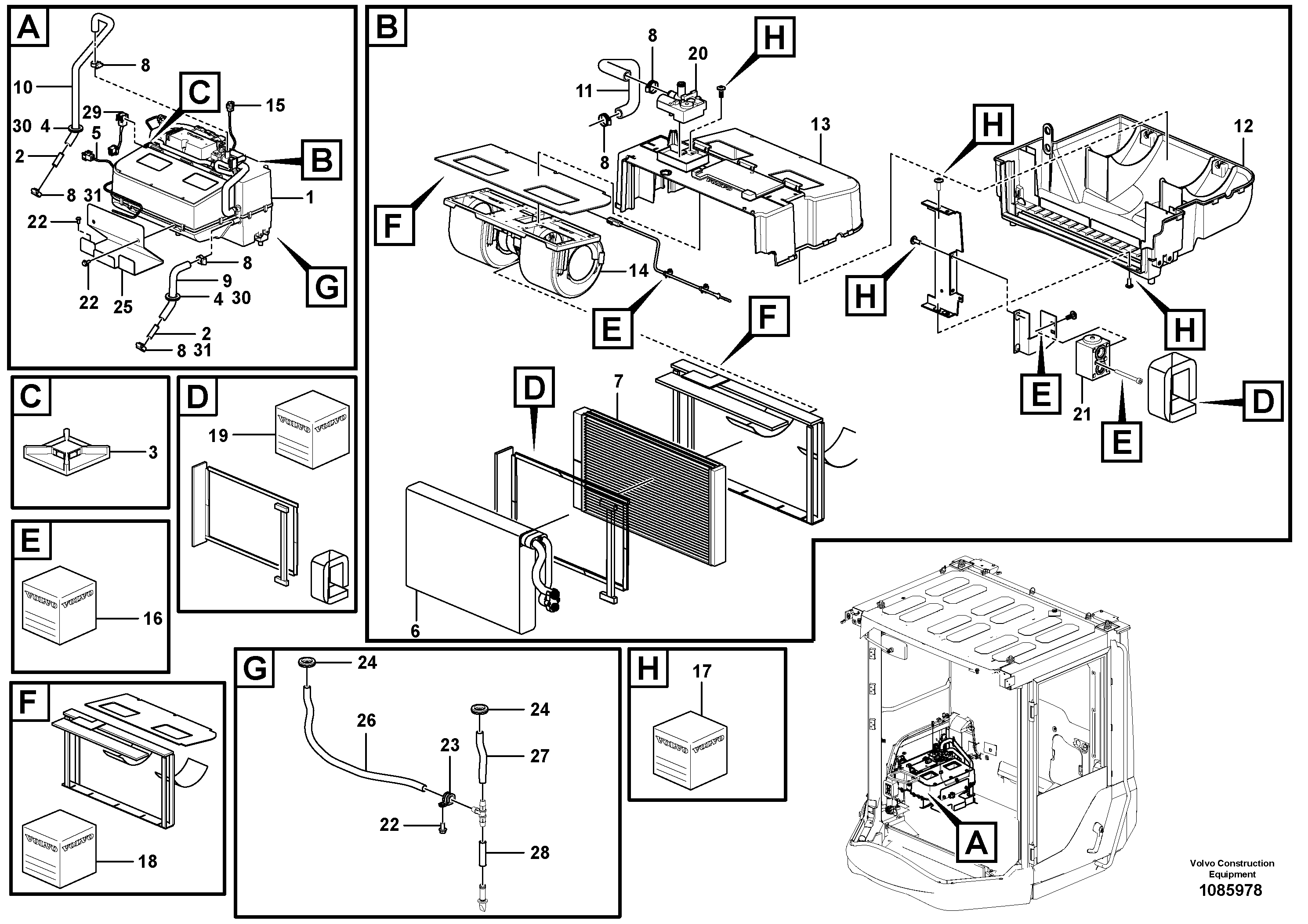 Timing gear casing VOE12814934 VOLVO