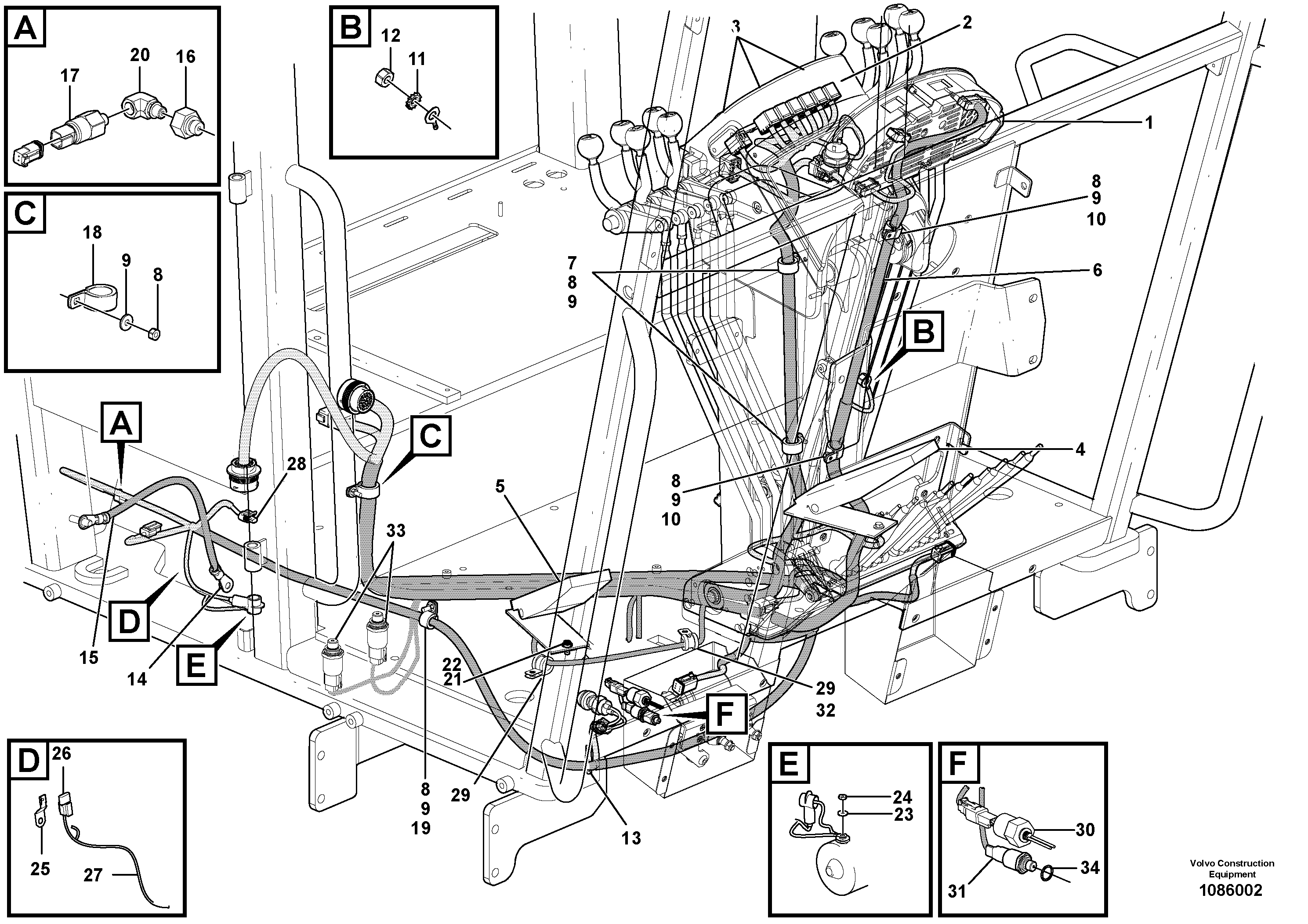 Wiring Harness VOE15434073 VOLVO