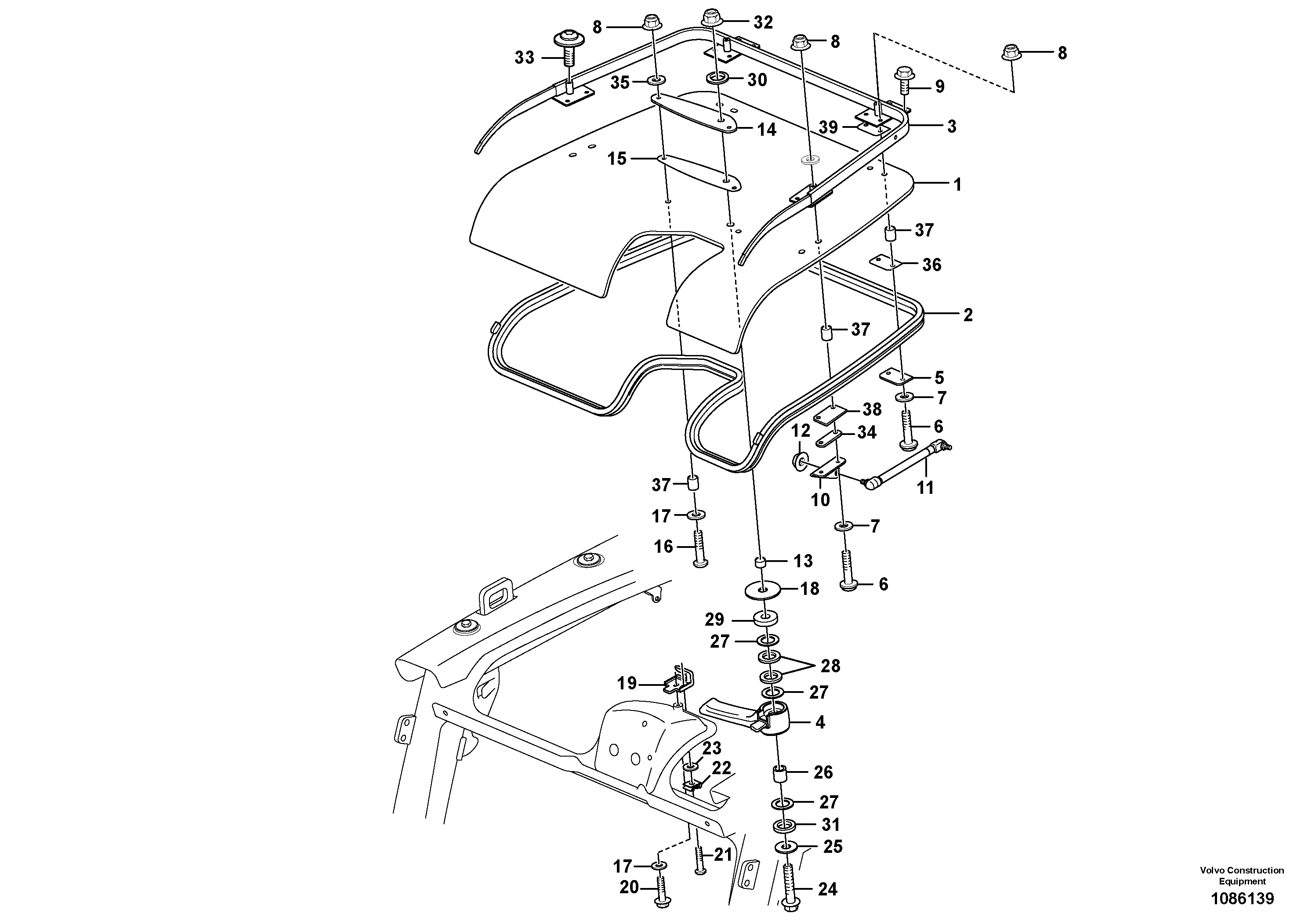 Roof VOE11204843 VOLVO