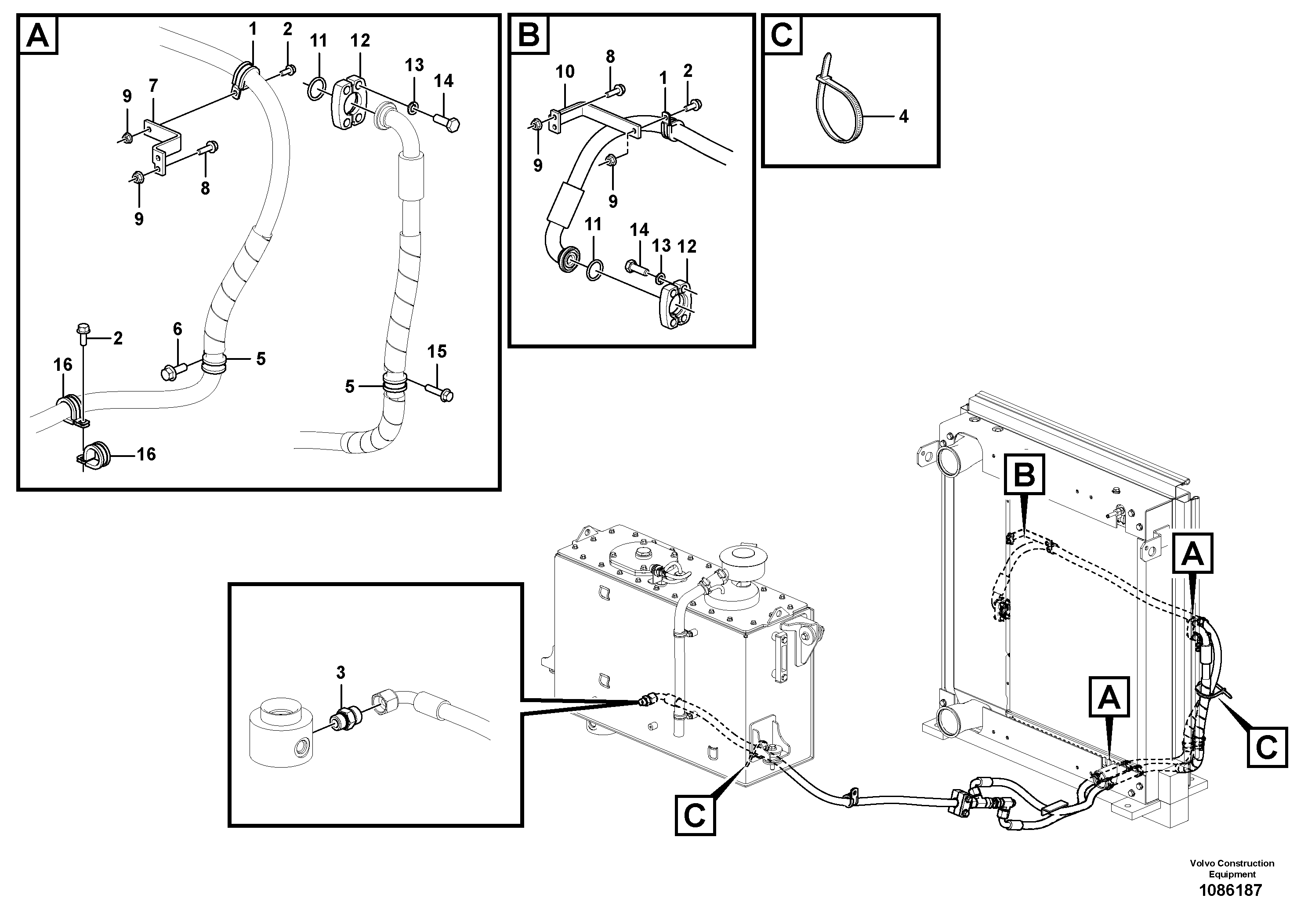 Seat frame VOE16044218 VOLVO