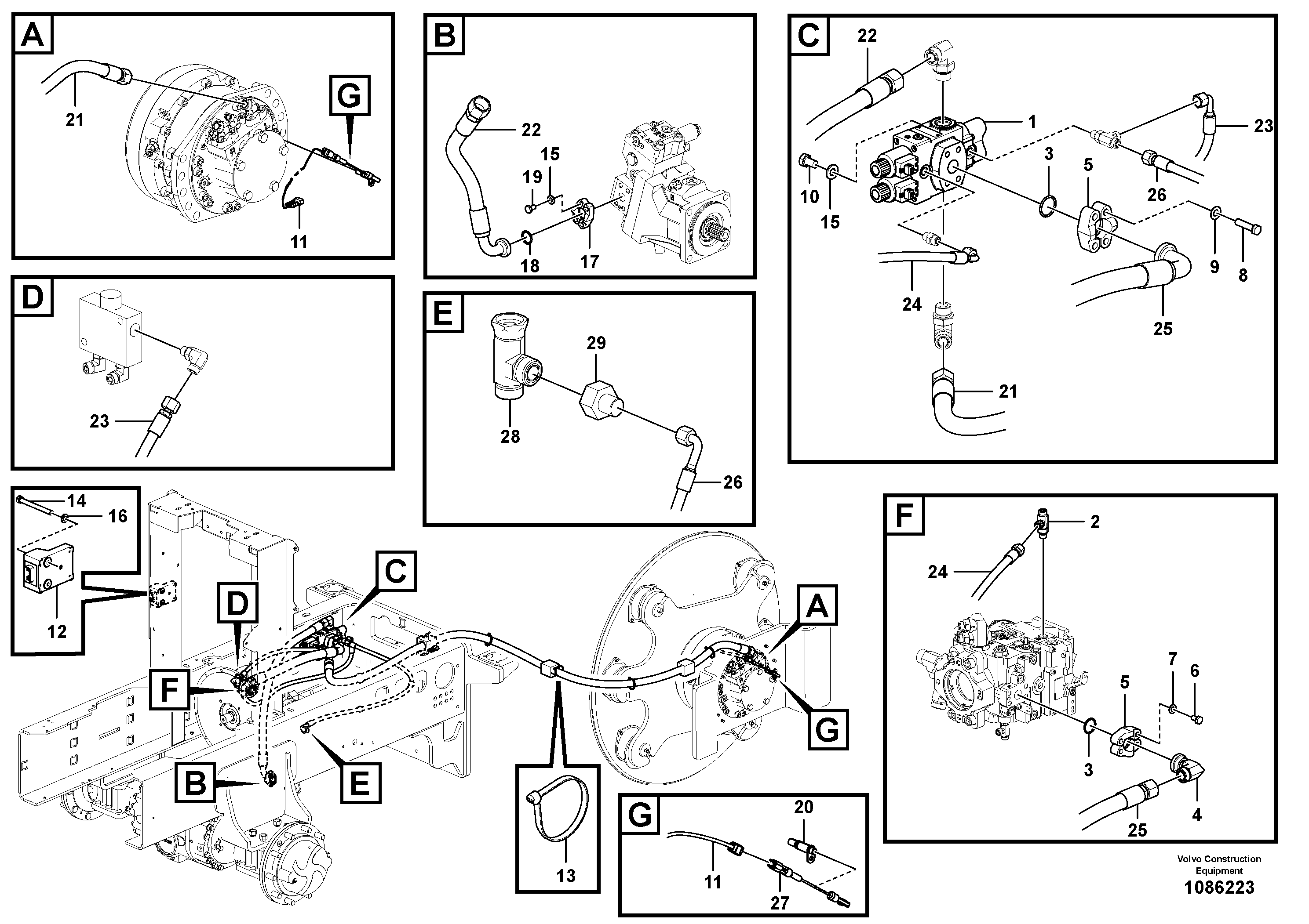 Timing gear casing VOE12812264 VOLVO