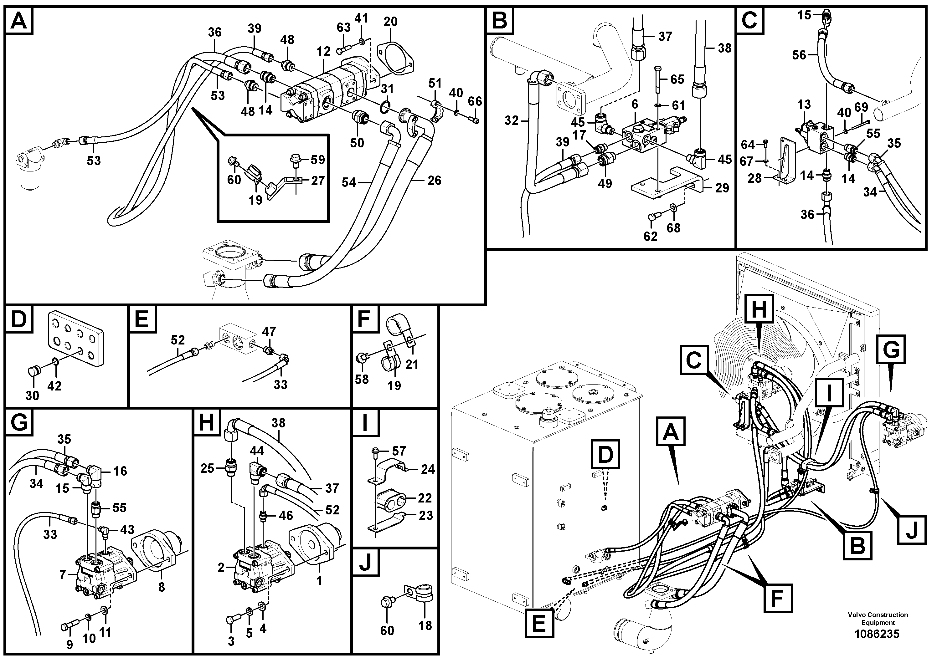 Timing gear casing VOE15801128 VOLVO