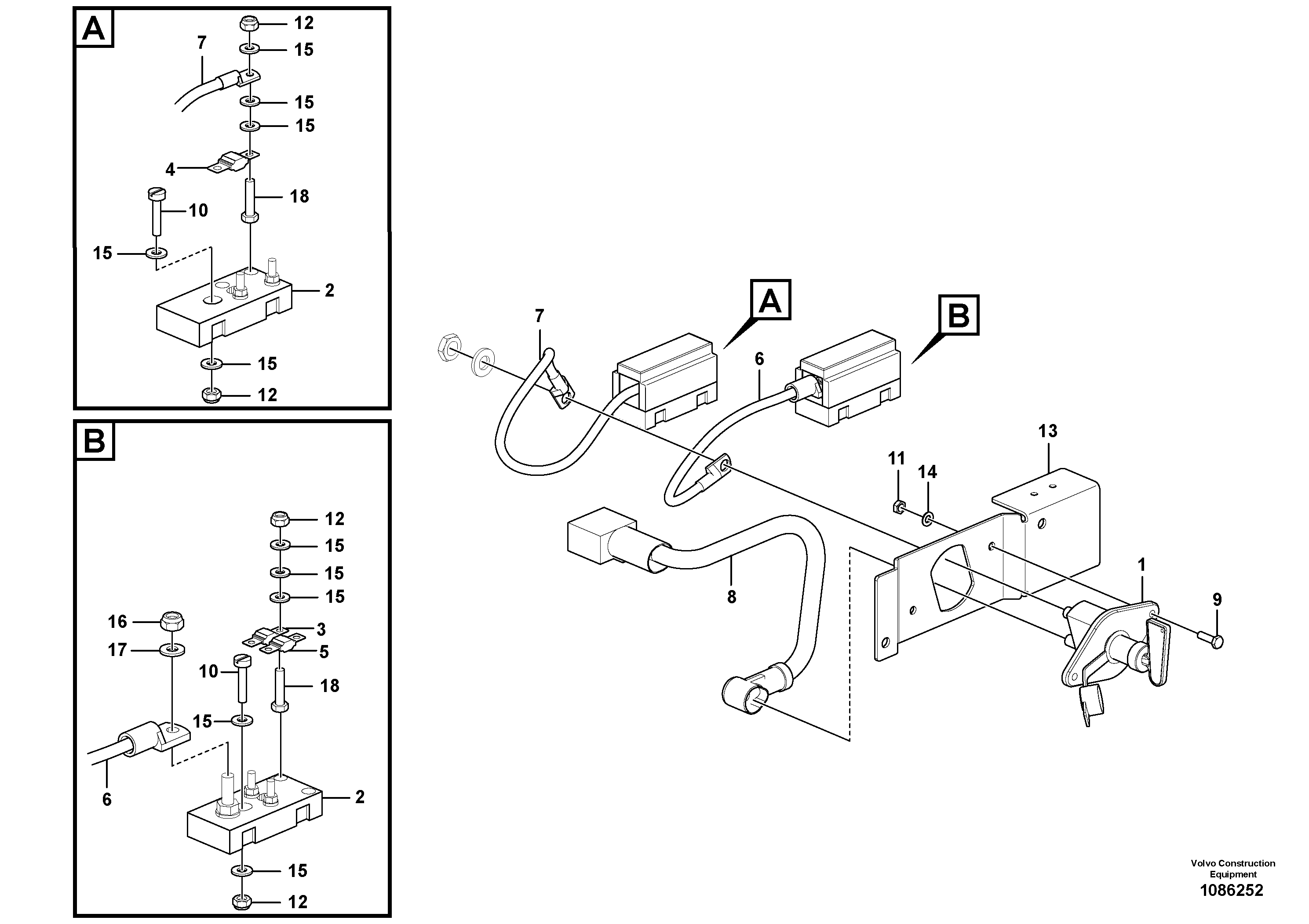 Radio Support VOE12801331 VOLVO