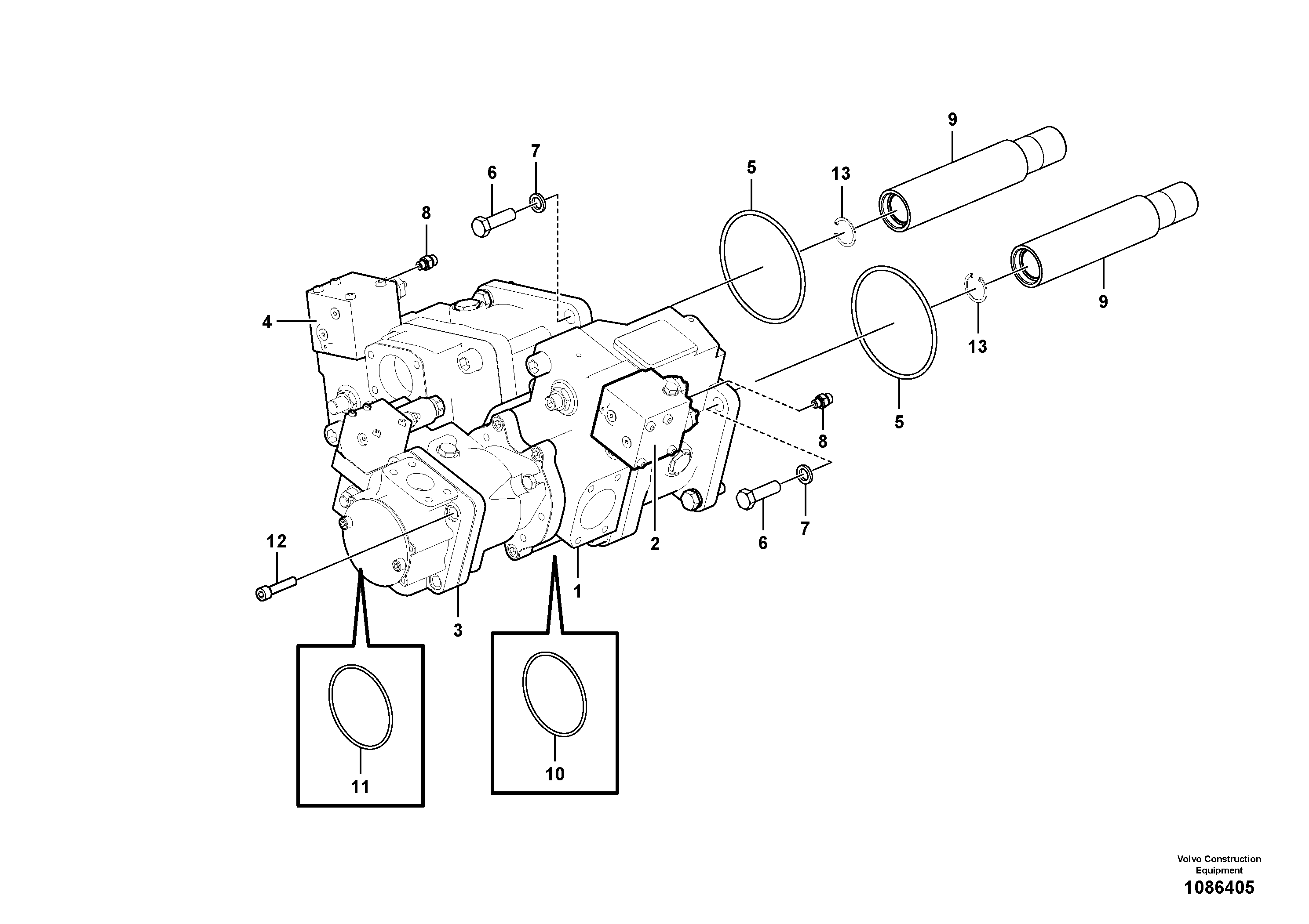 Piston pump VOE914522 VOLVO