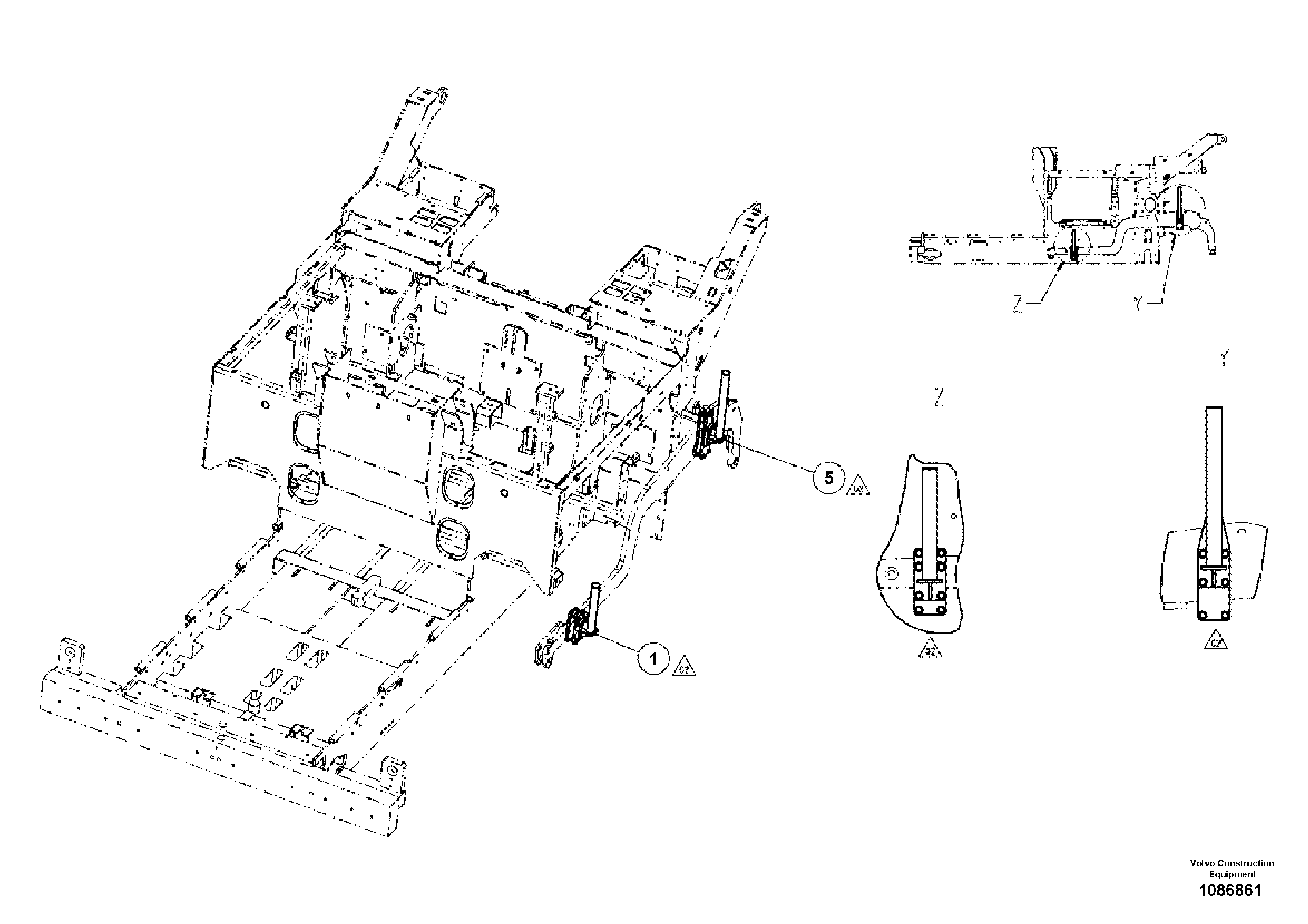 Seat frame VOE12794181 VOLVO