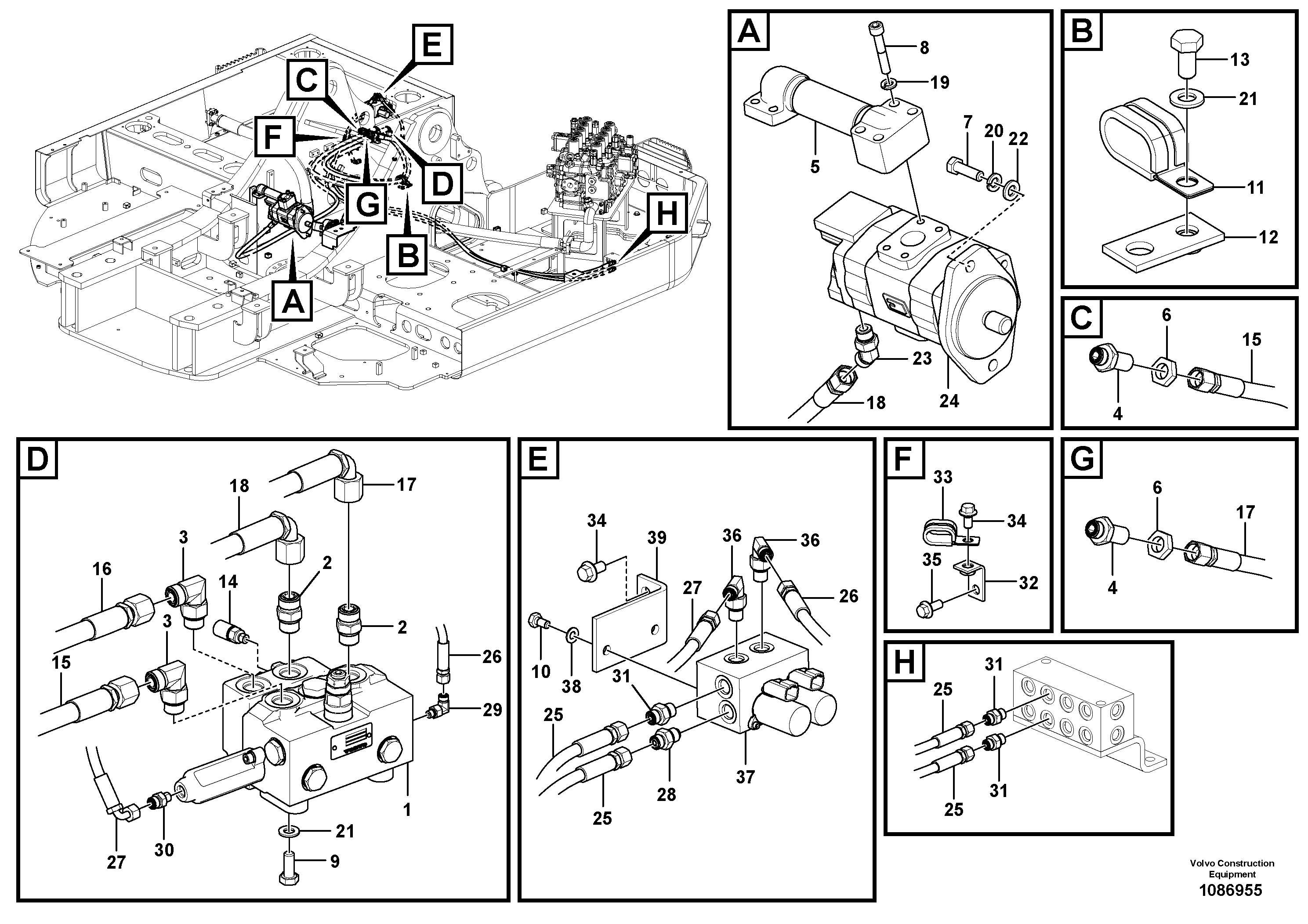 Seat frame VOE14674057 VOLVO