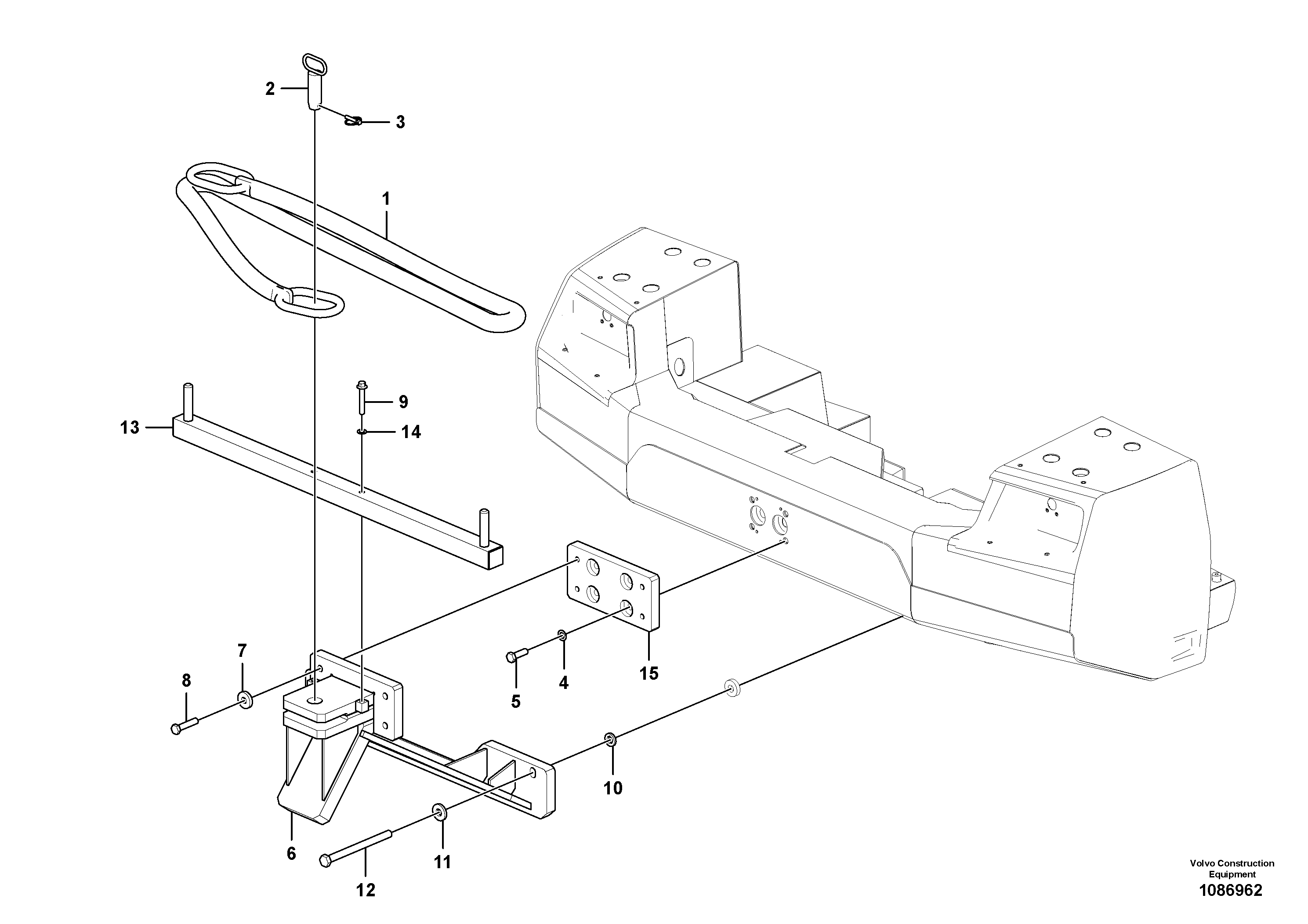 Mounting rail VOE997688 VOLVO