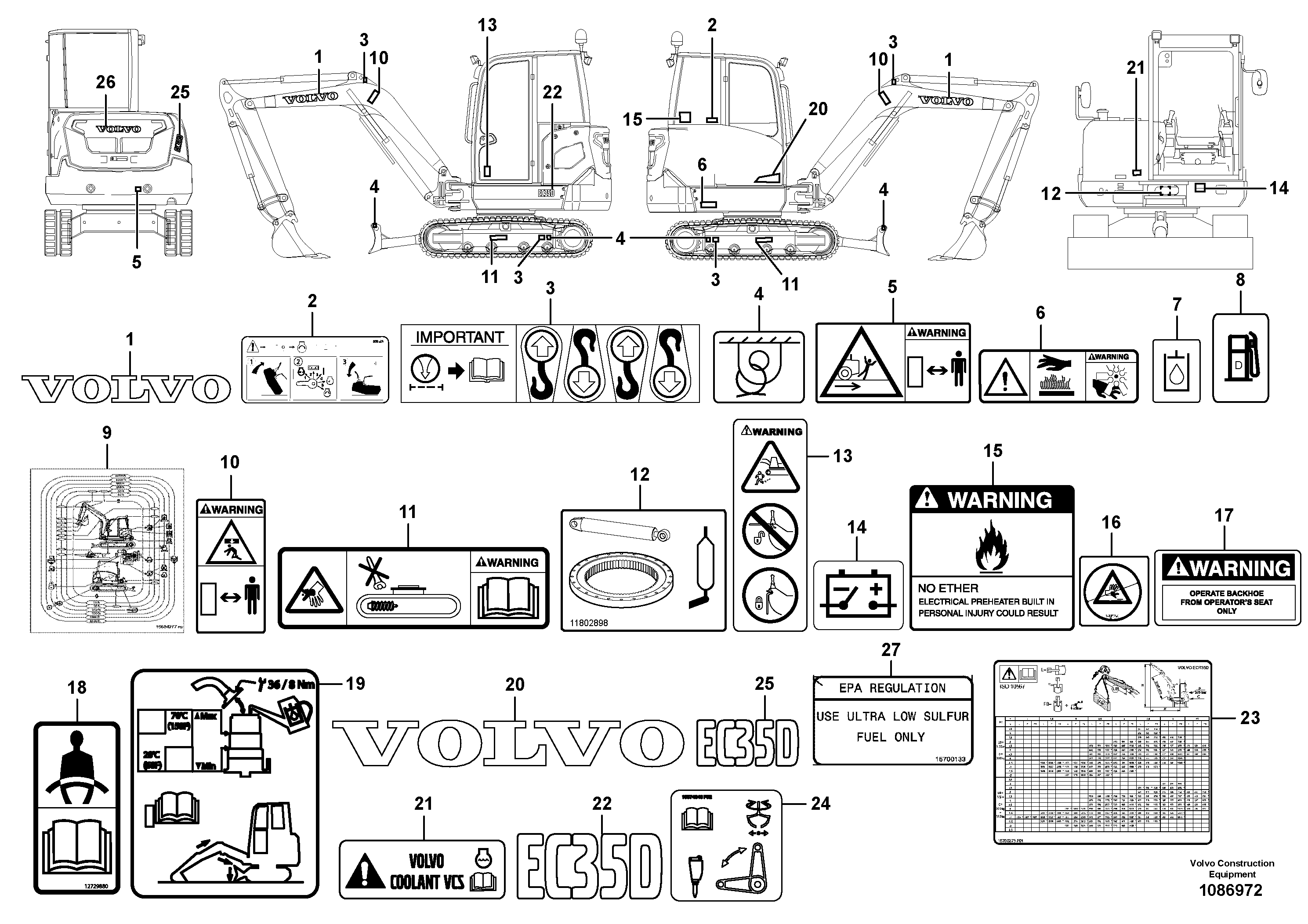 Decal VOE15716203 VOLVO