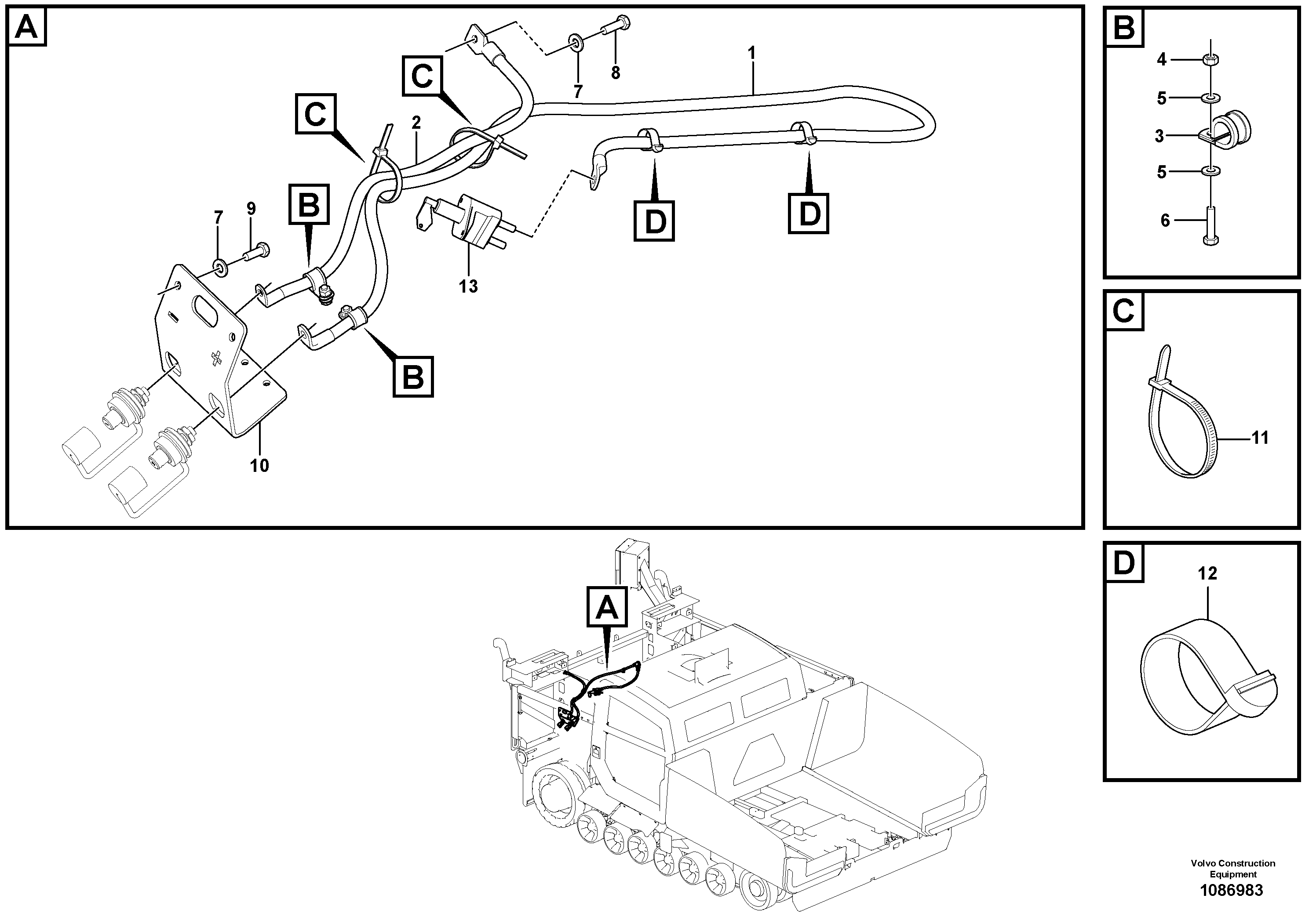 Radio Support VOE12820738 VOLVO