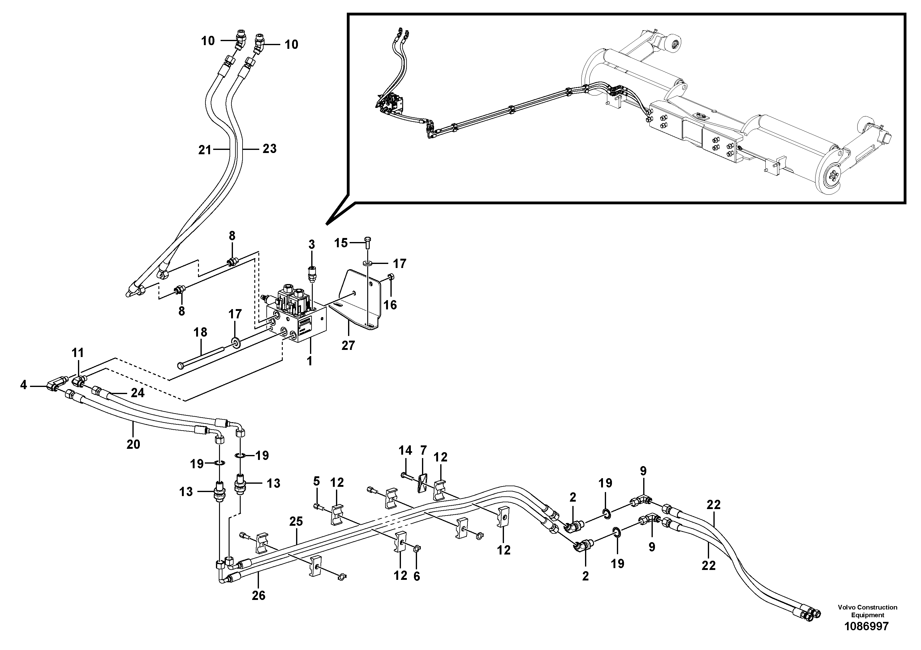Bracket VOE12761397 VOLVO