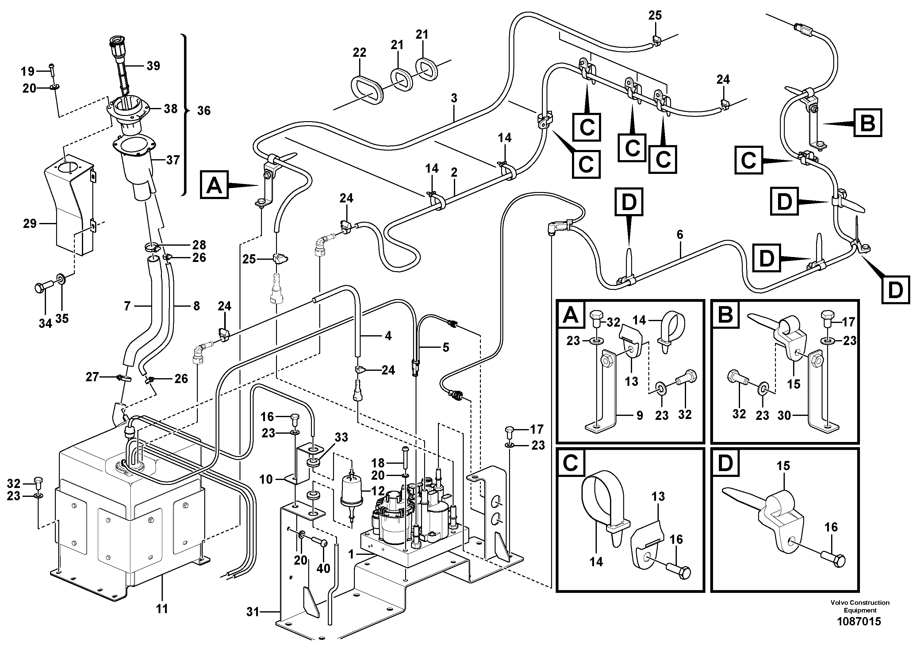 Seat frame VOE14707880 VOLVO