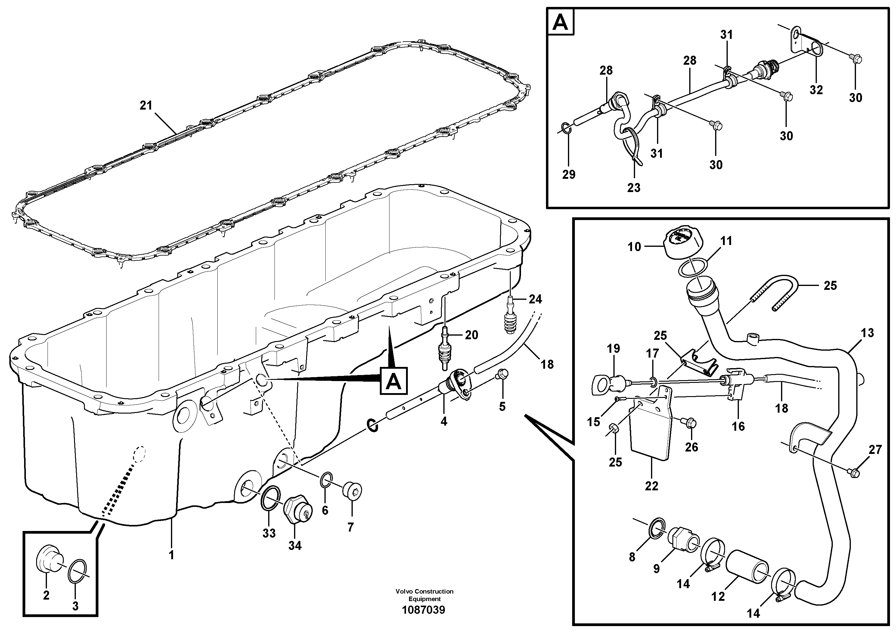 Seat frame VOE17444523 VOLVO