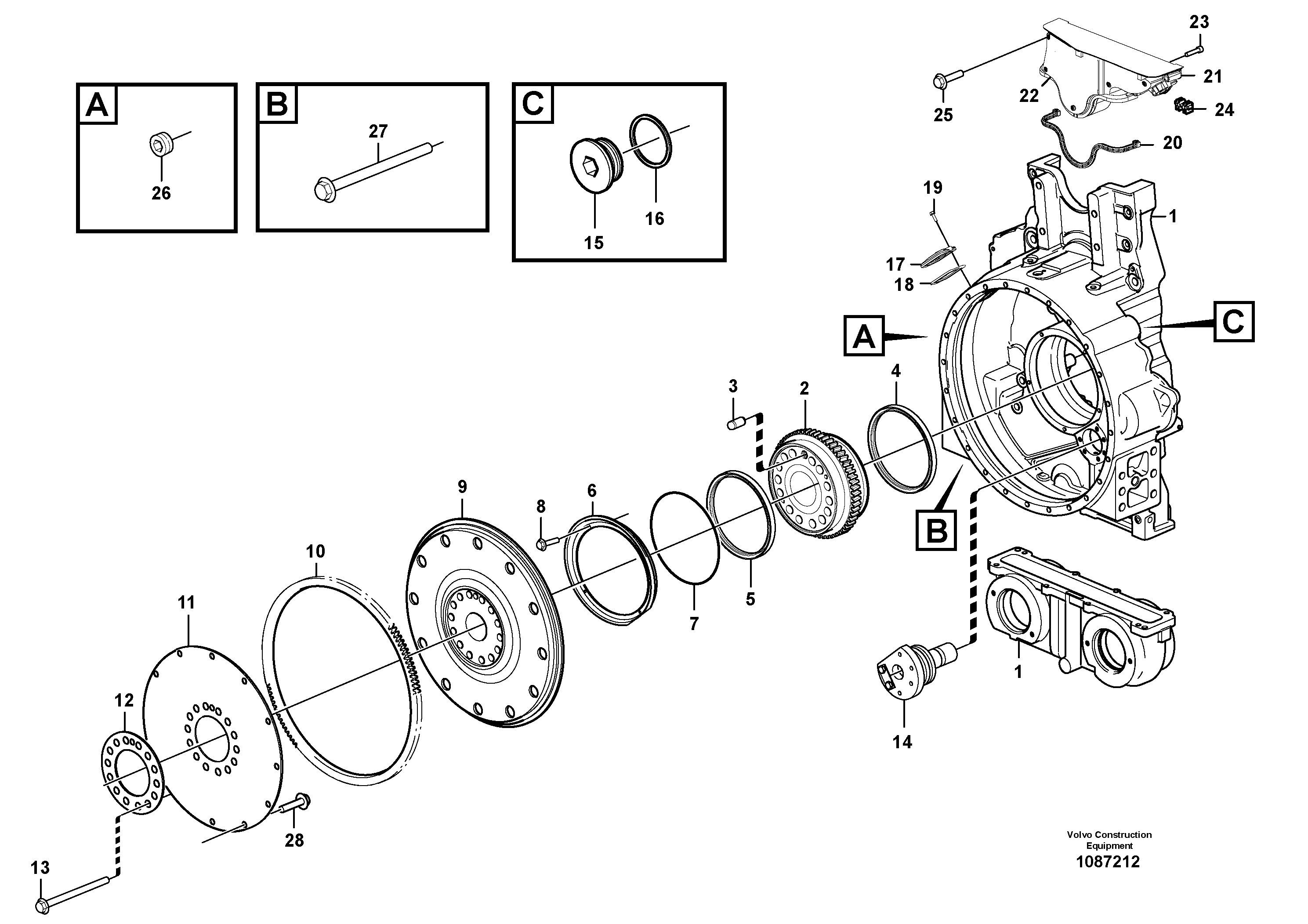 Condenser installat. VOE20875901 VOLVO