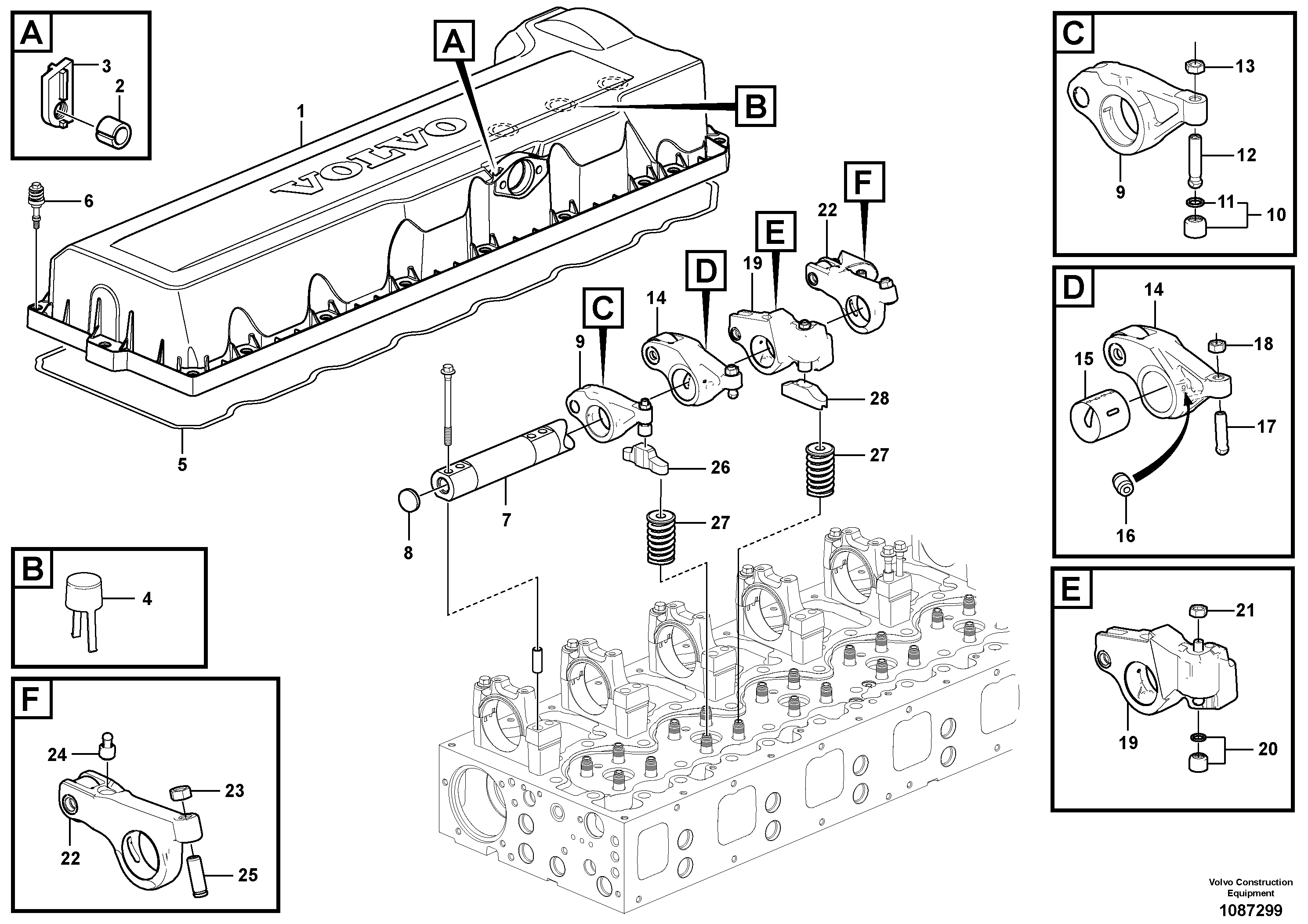 Панель детали VOE22418147 VOLVO