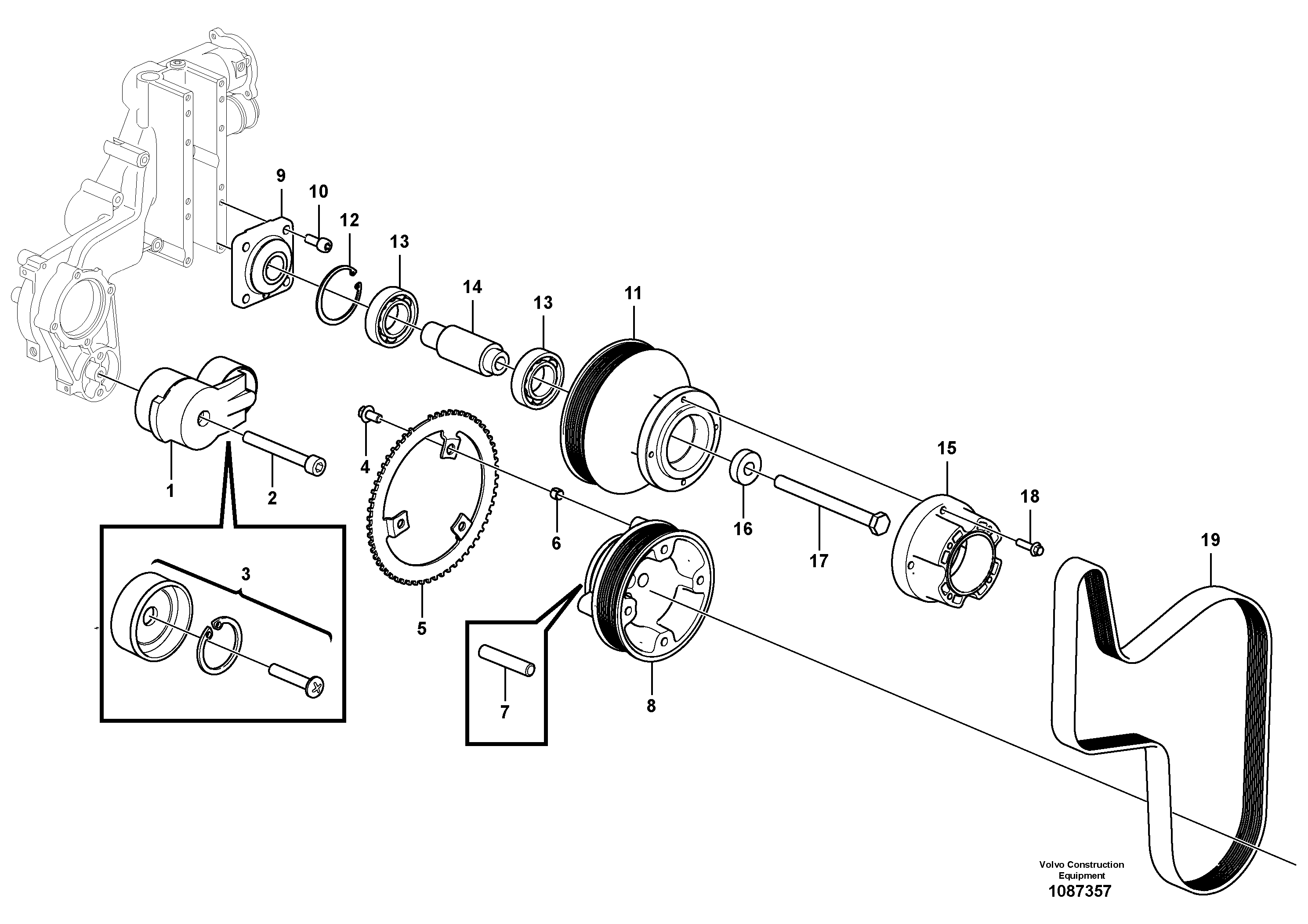 Snap Ring VOE22642163 VOLVO