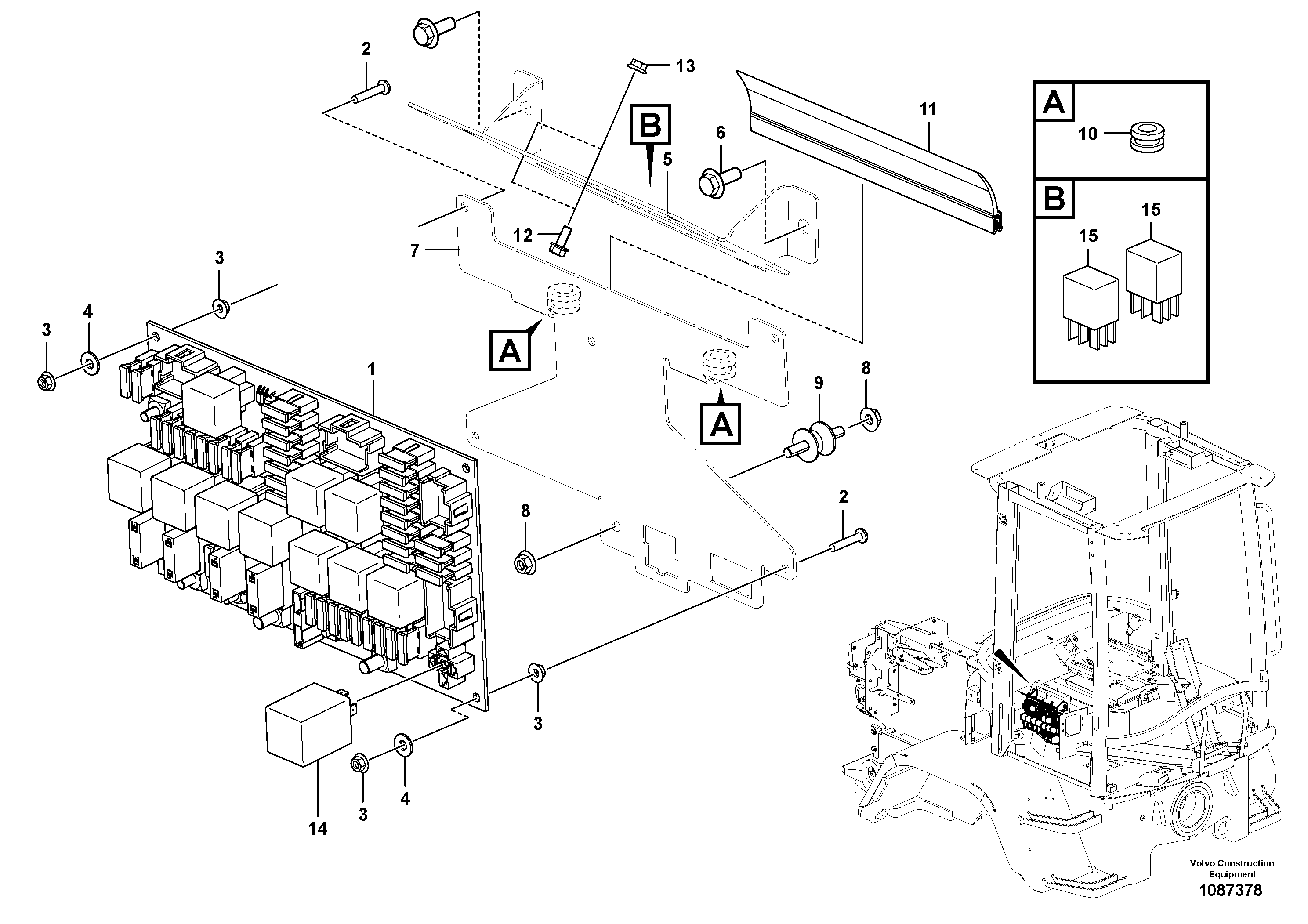 Flasher Relay VOE15228972 VOLVO