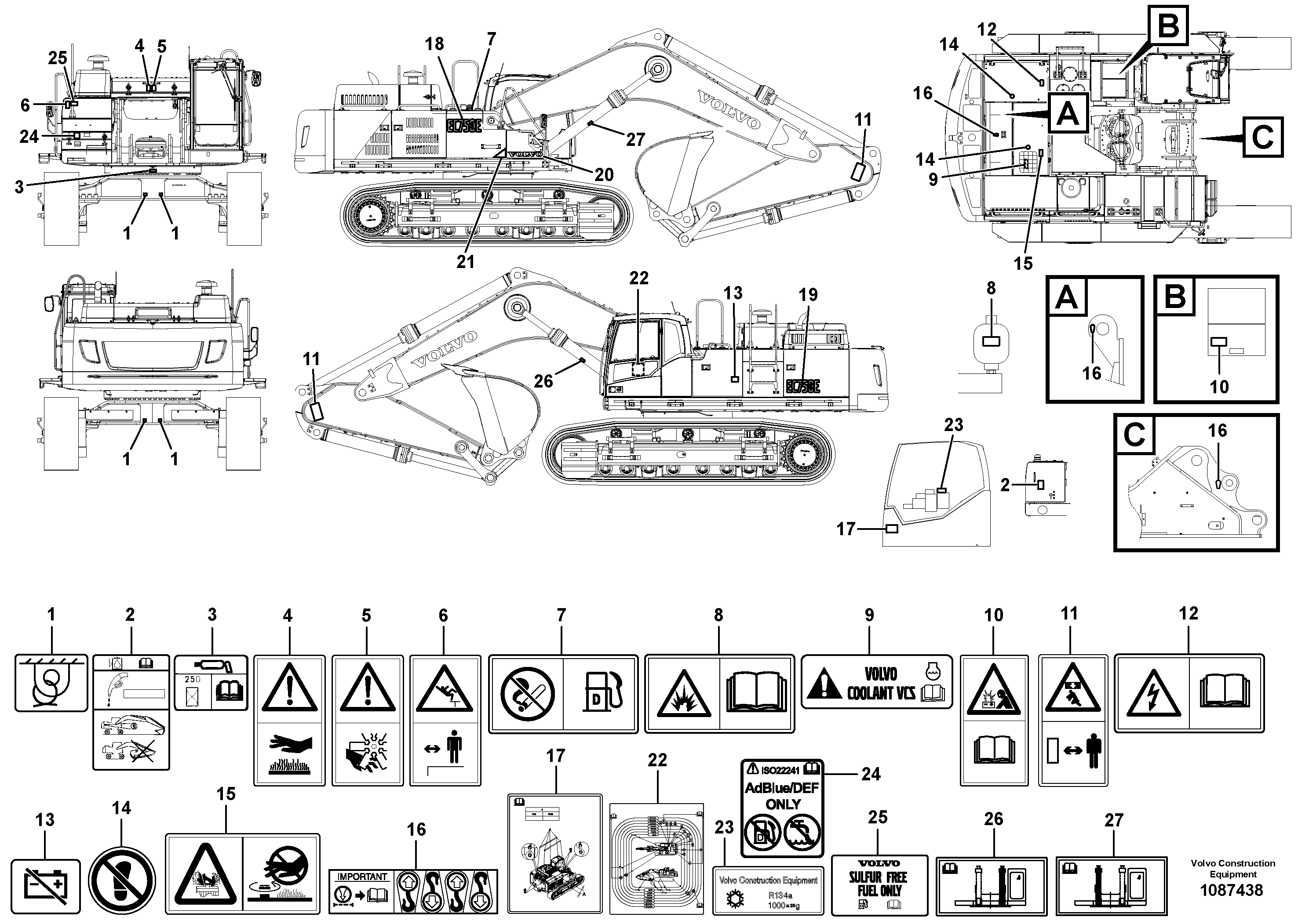 Decal VOE14698485 VOLVO