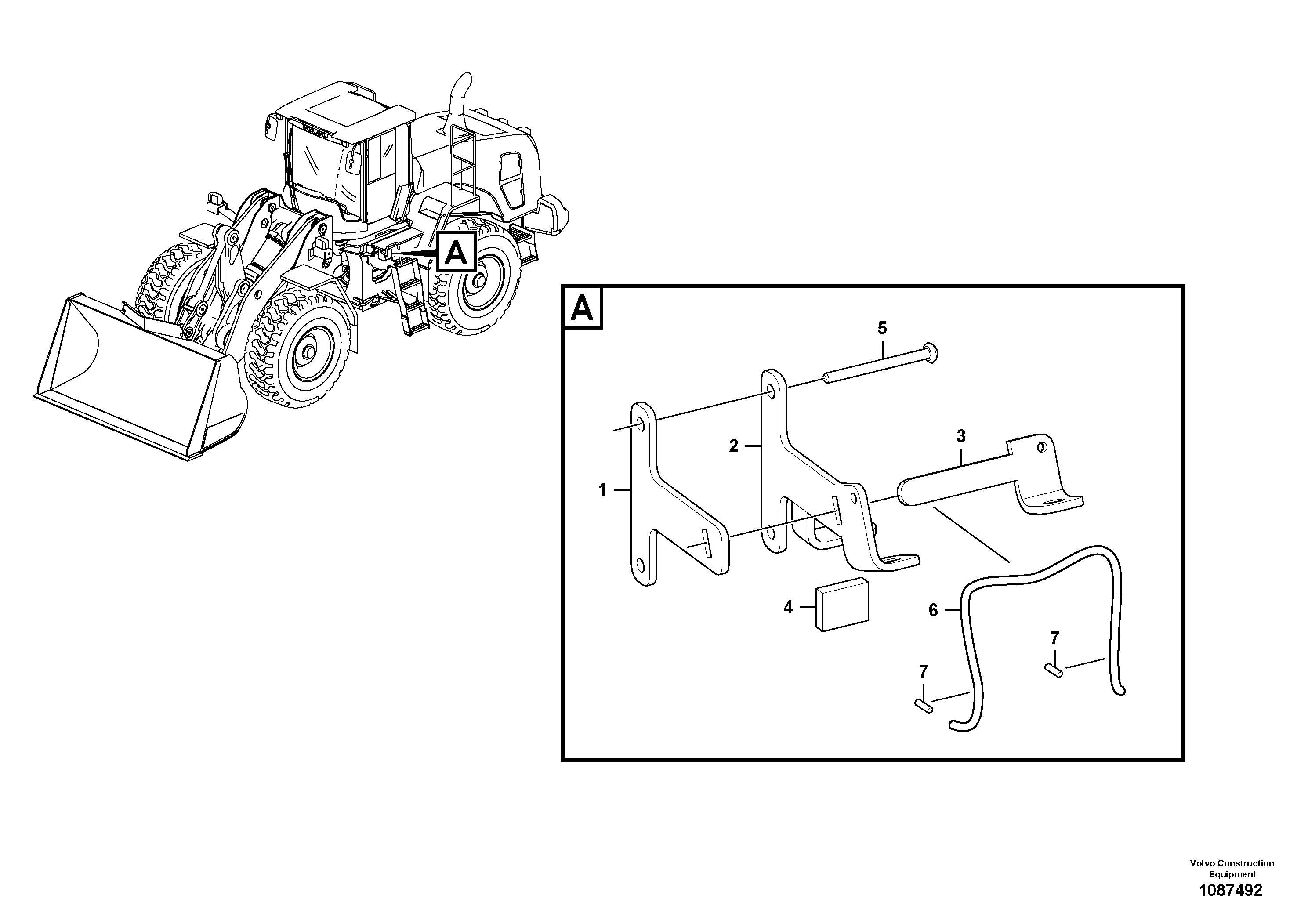 Seat frame VOE17451809 VOLVO
