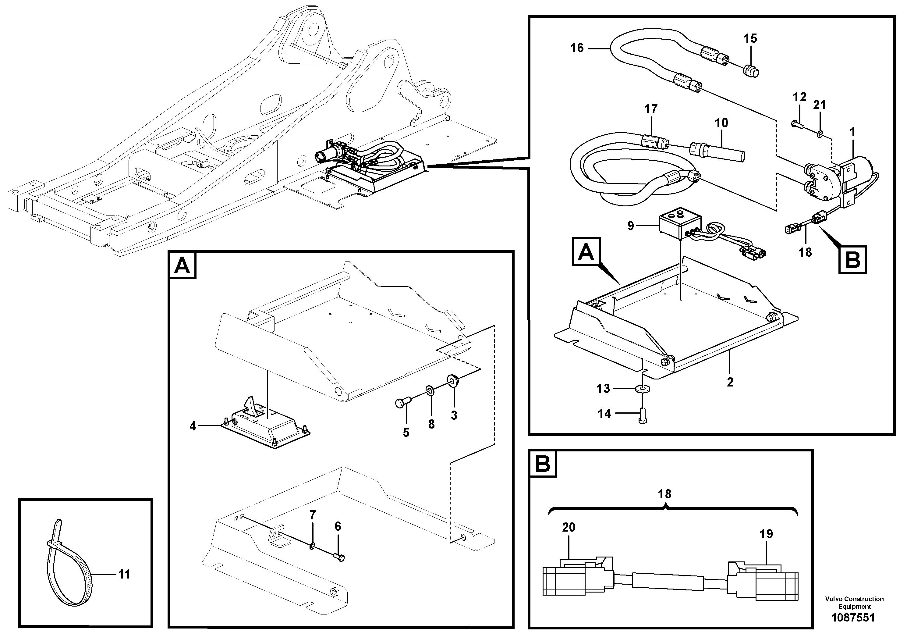 Support Leg VOE14704678 VOLVO