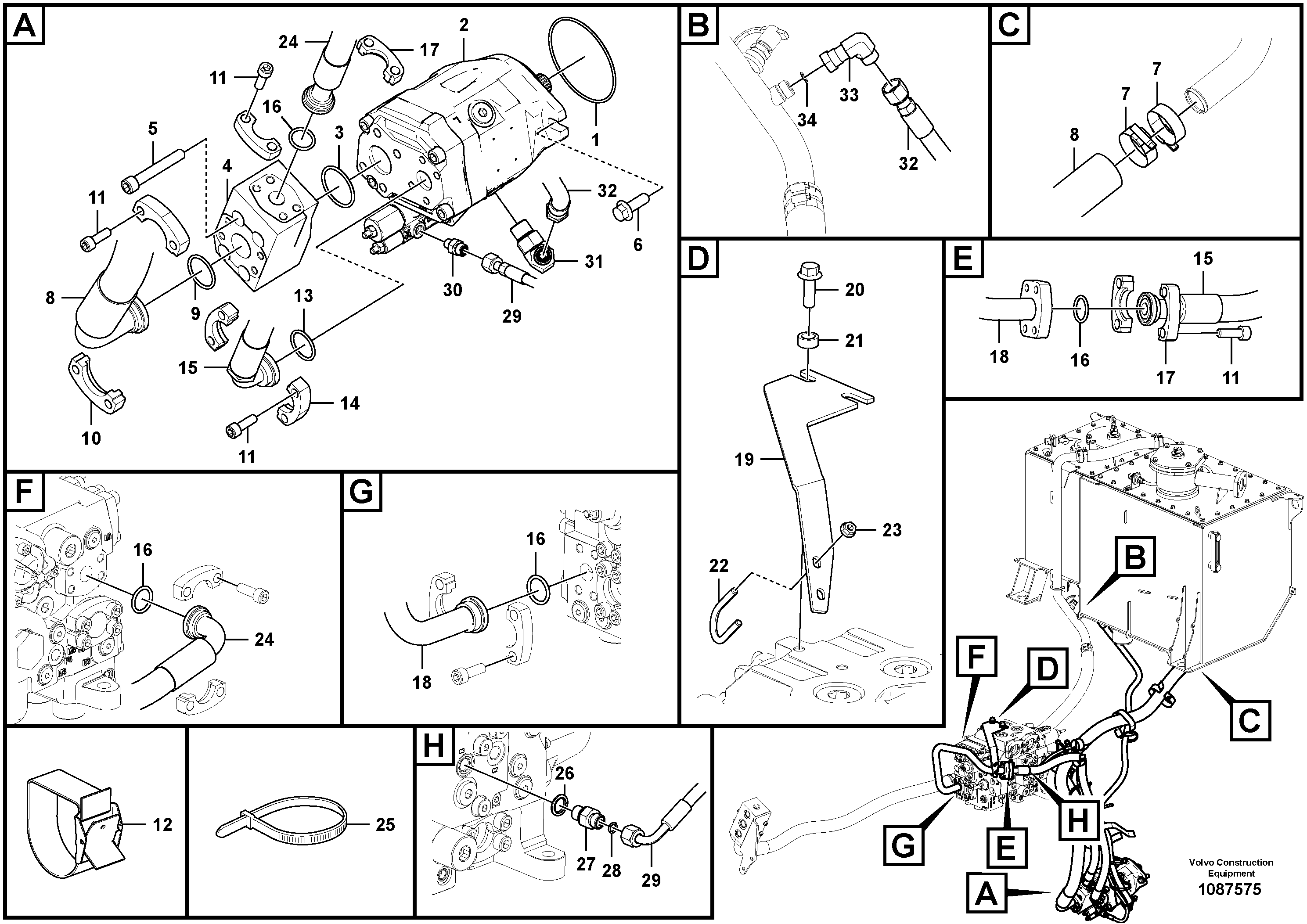 Seat frame VOE16244595 VOLVO
