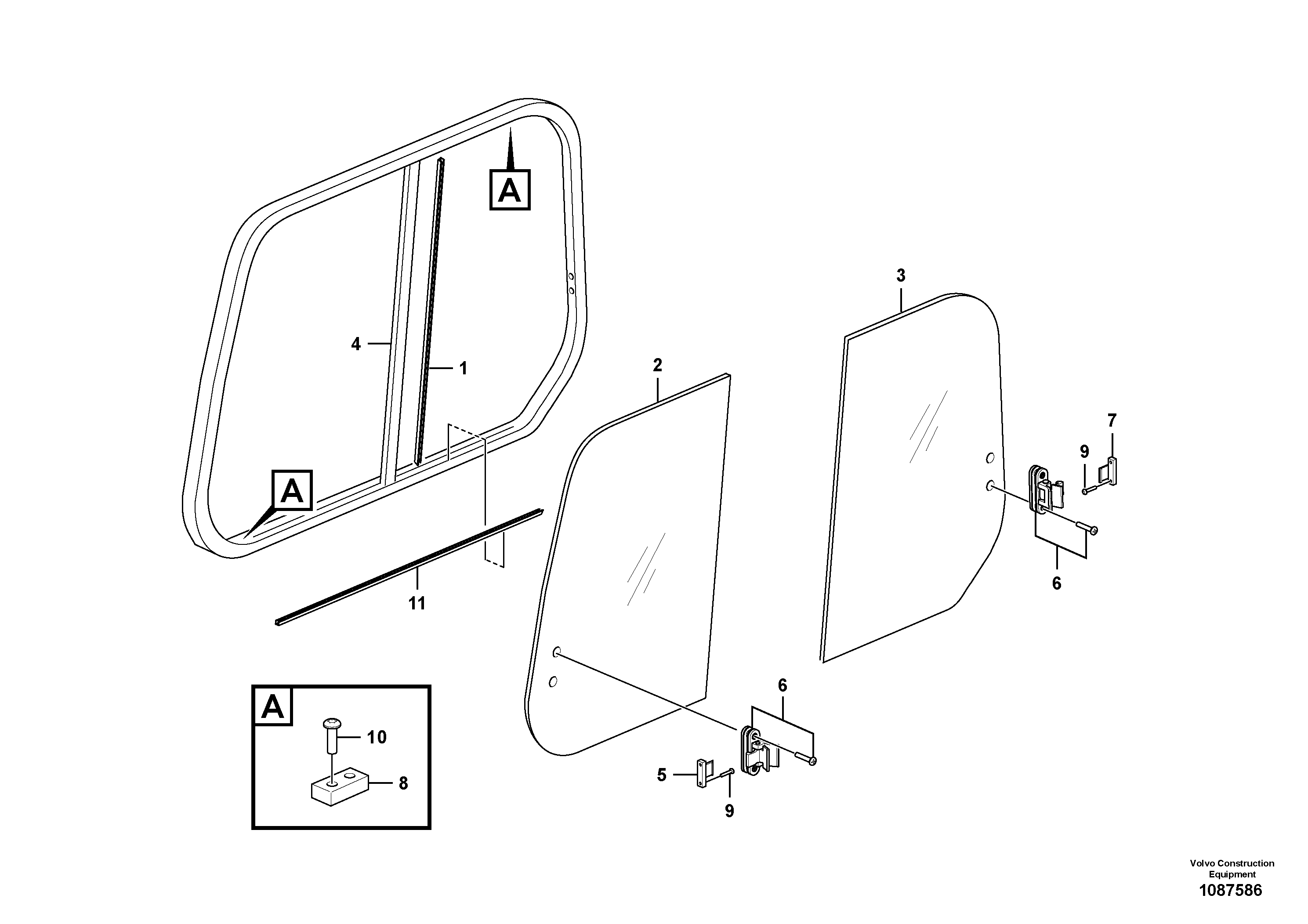 Sliding Strip VOE60113734 VOLVO