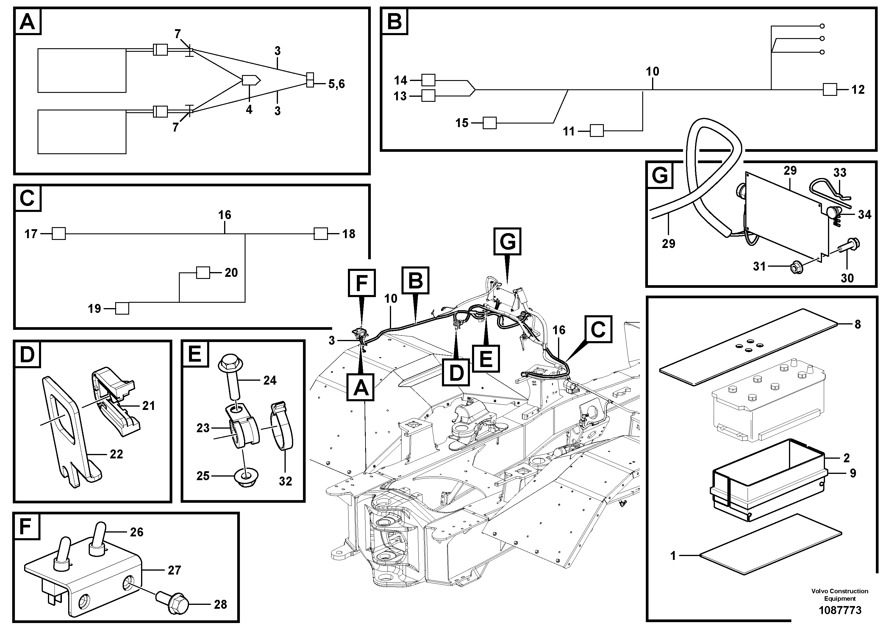 Seat frame VOE17416429 VOLVO