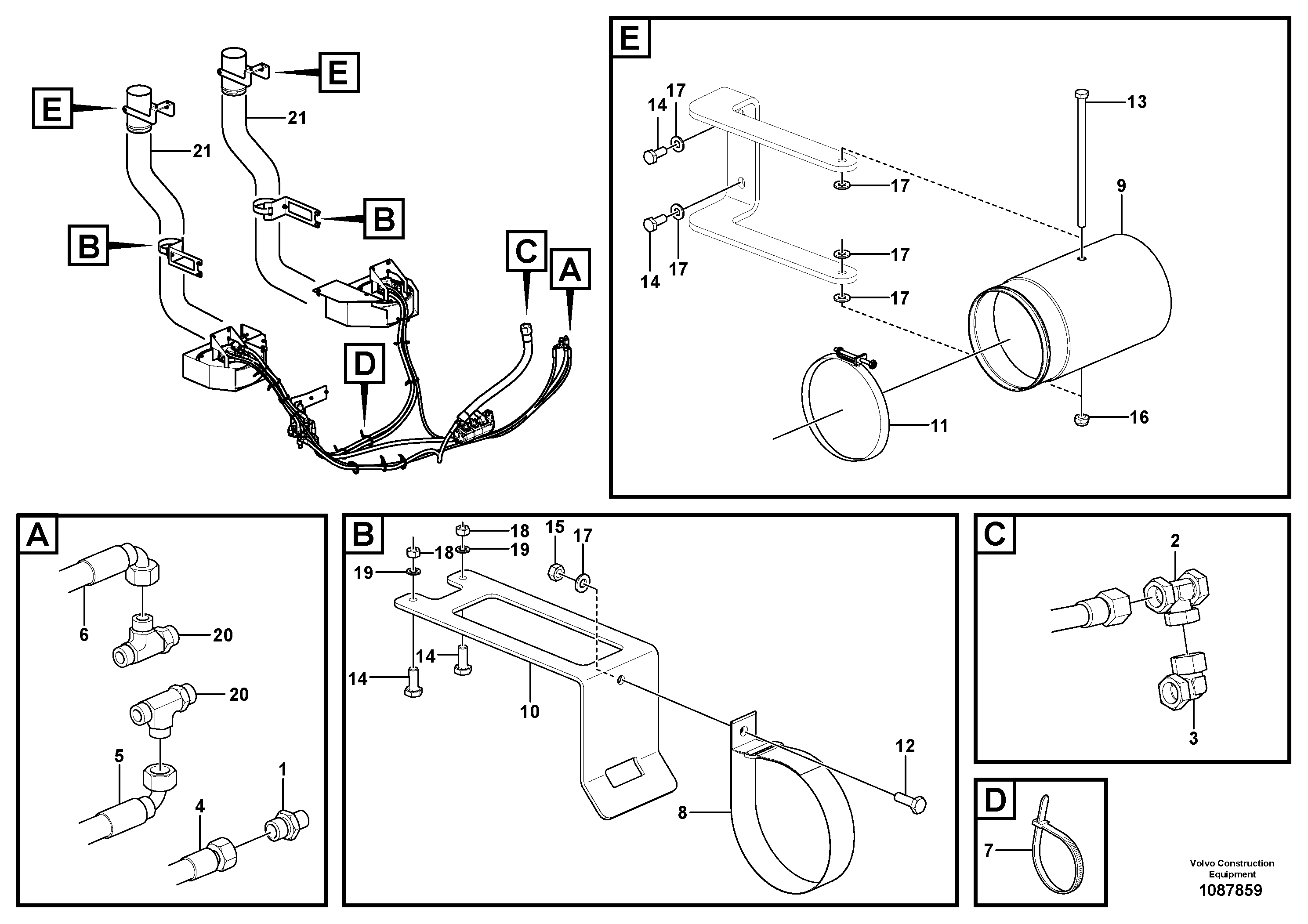 P.valve fittings VOE12787423 VOLVO