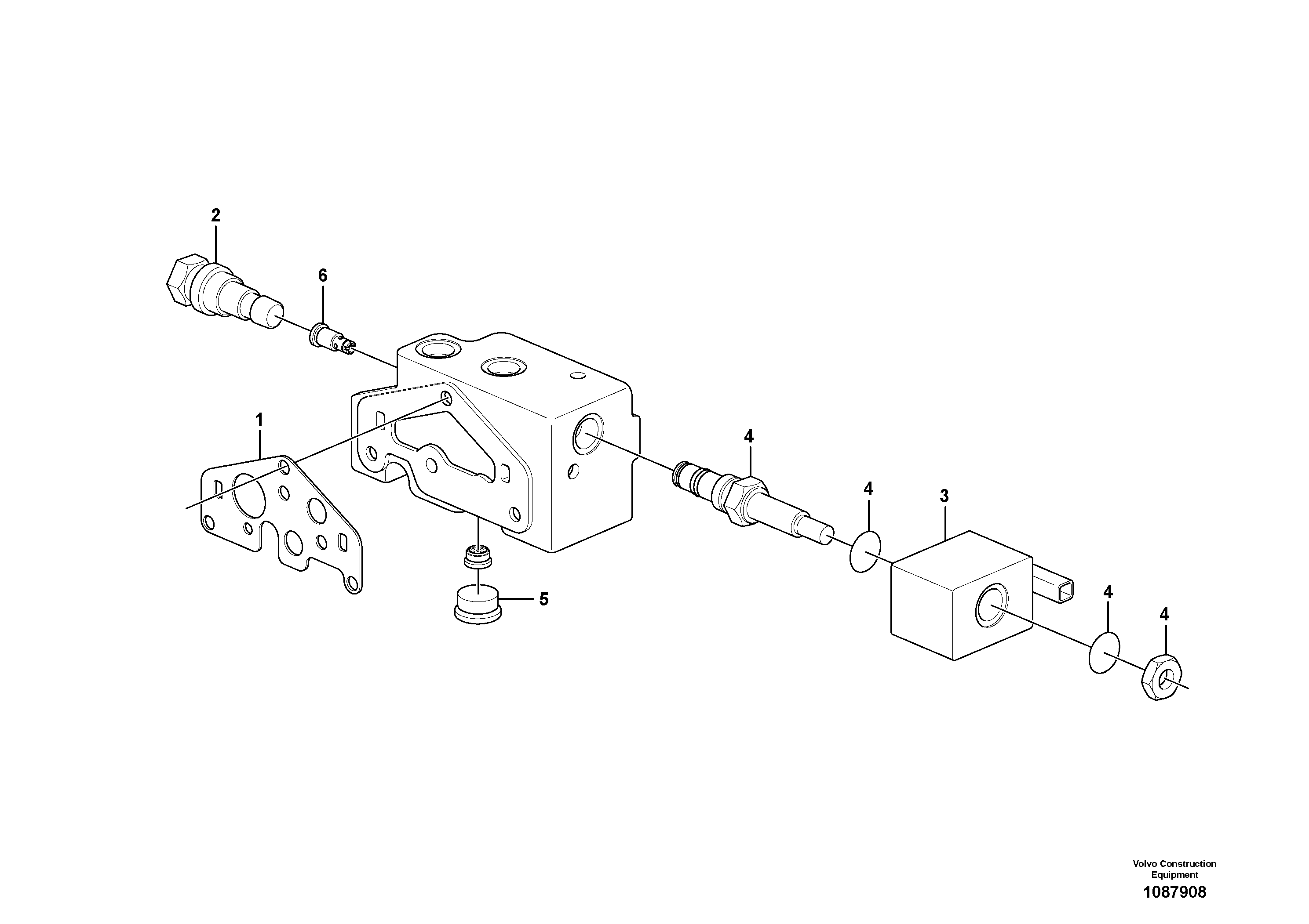 Lamp bracket, left VOE17472124 VOLVO