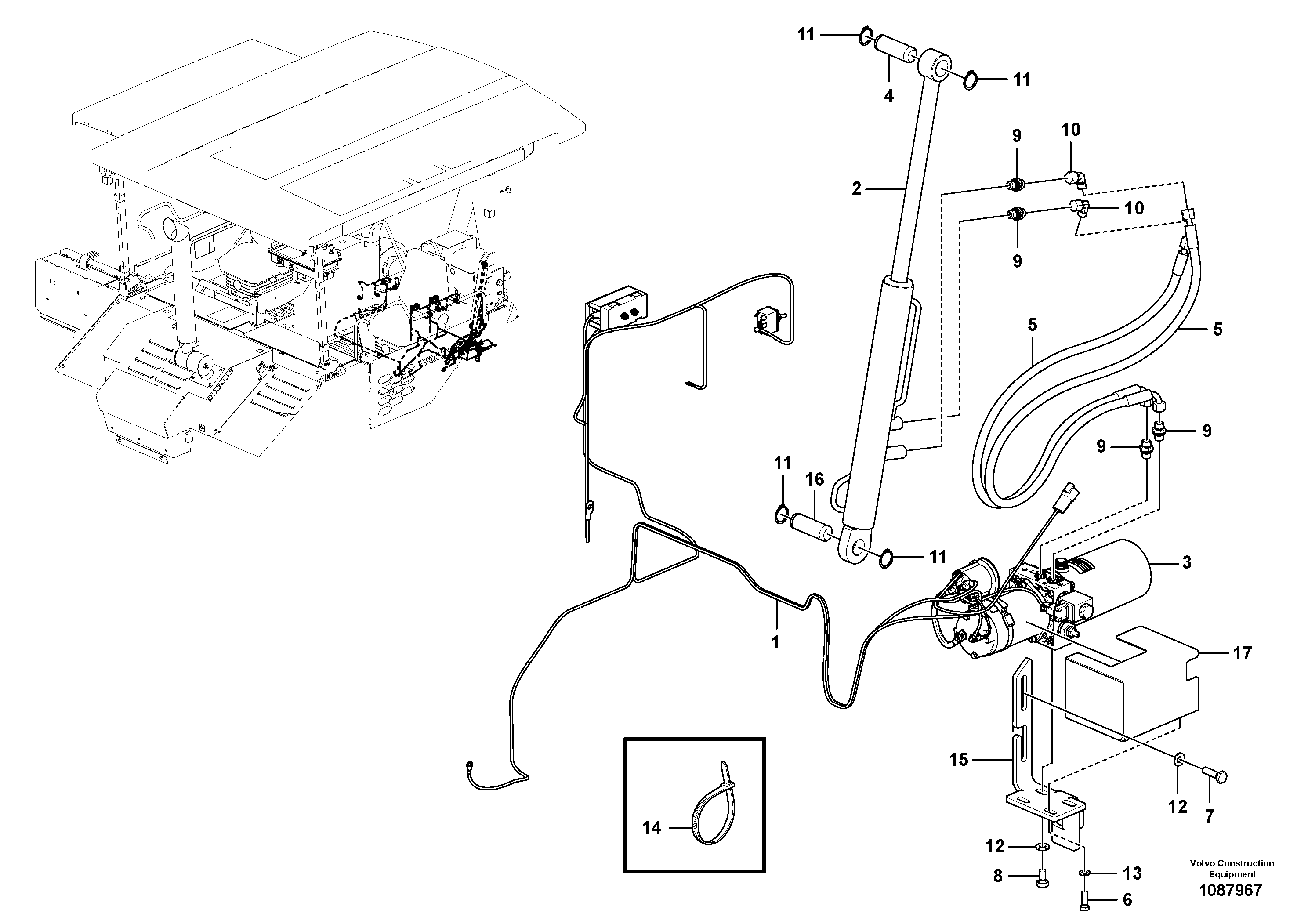 Extension Bar VOE12843296 VOLVO