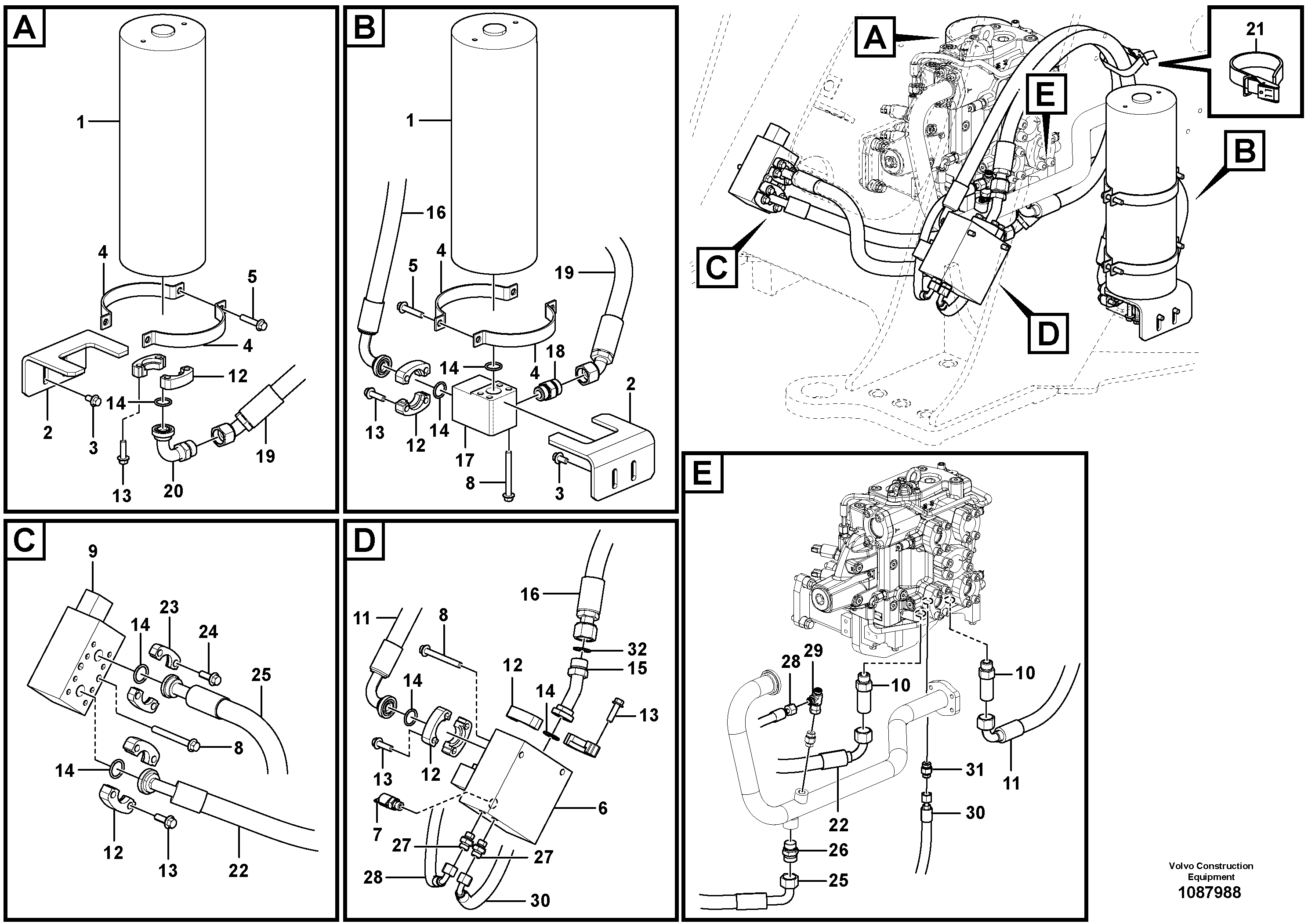 Timing gear casing VOE17214635 VOLVO