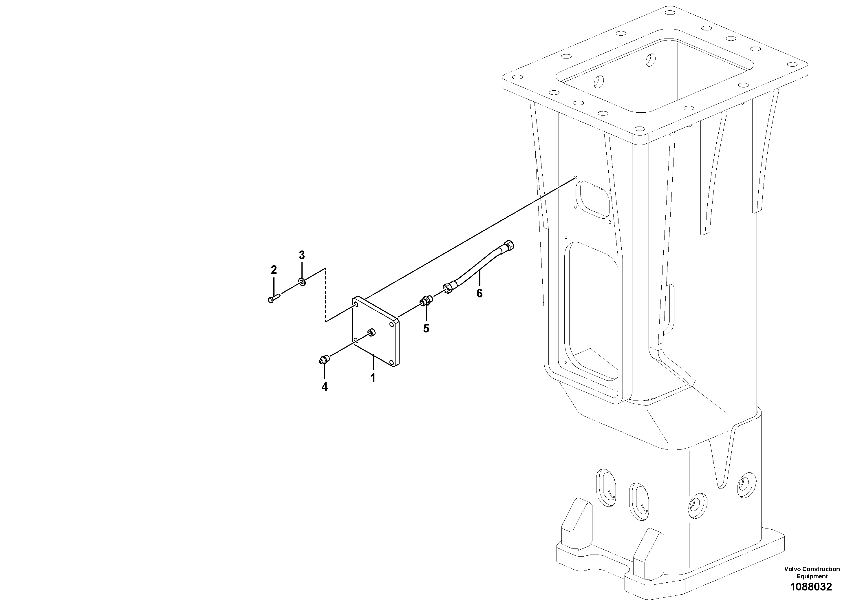 Mounting rail VOE17287152 VOLVO